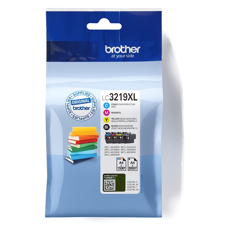 Toner BROTHER LC-3219XLVAL Value Pack (crna boja, plava boja, magenta boja, žuta boja)-0