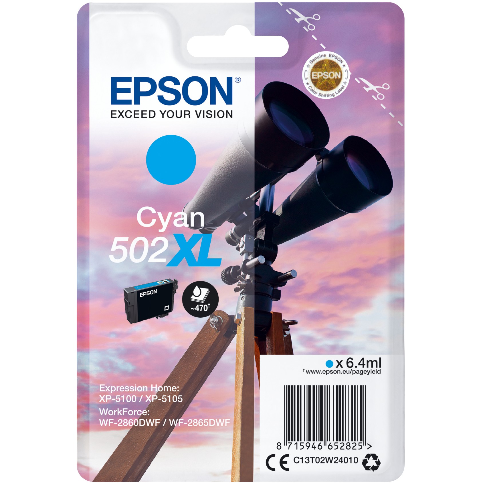 Tinta EPSON 502XL plava boja
