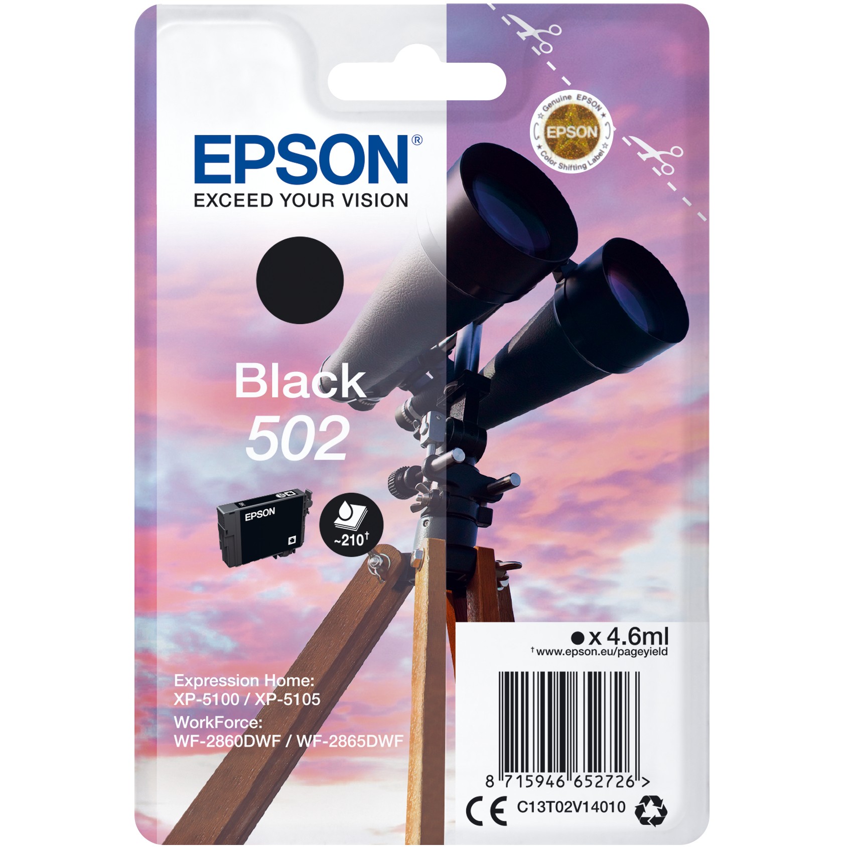 Toner EPSON 502 C13T02V14010 crna boja
