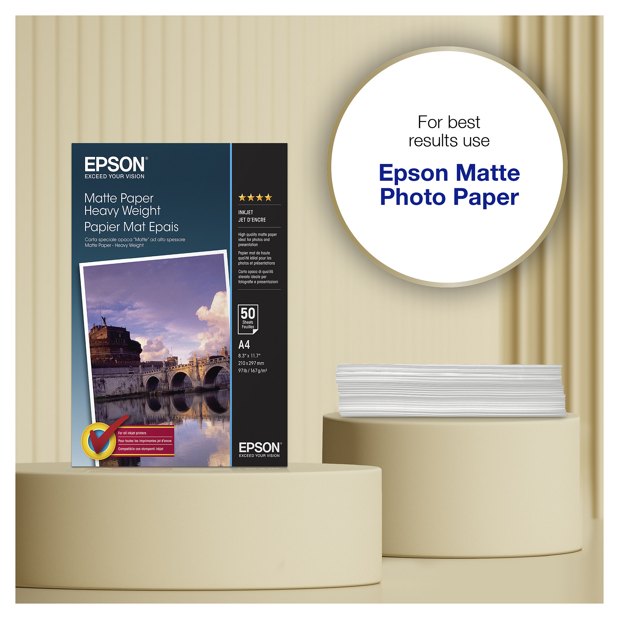 Papir EPSON C13S041256 A4 Schweres Papier-5