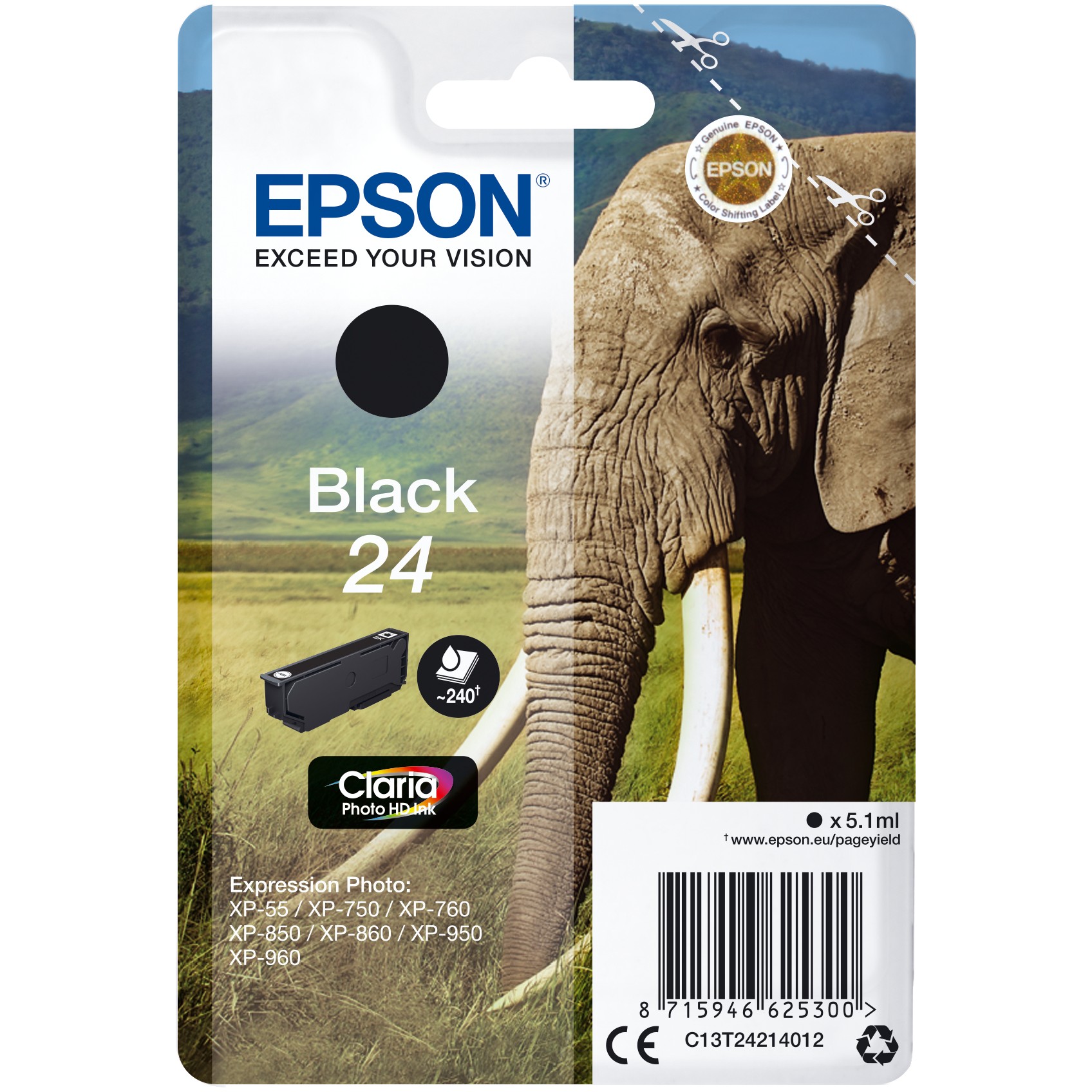 Toner EPSON C13T24214012 crna boja