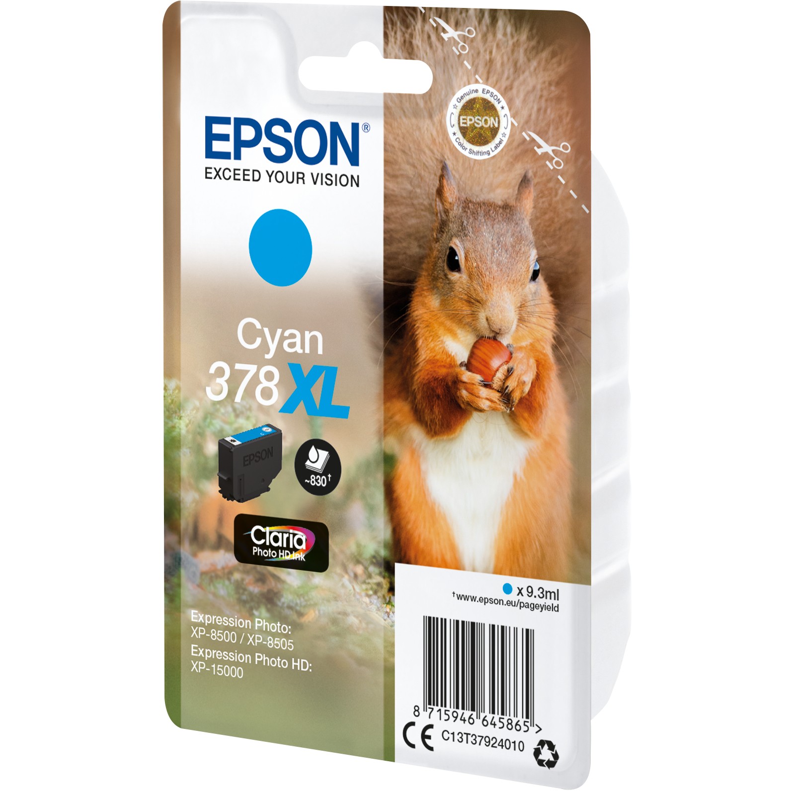 Toner EPSON Tinte 378XL C13T37924010 plava boja-1