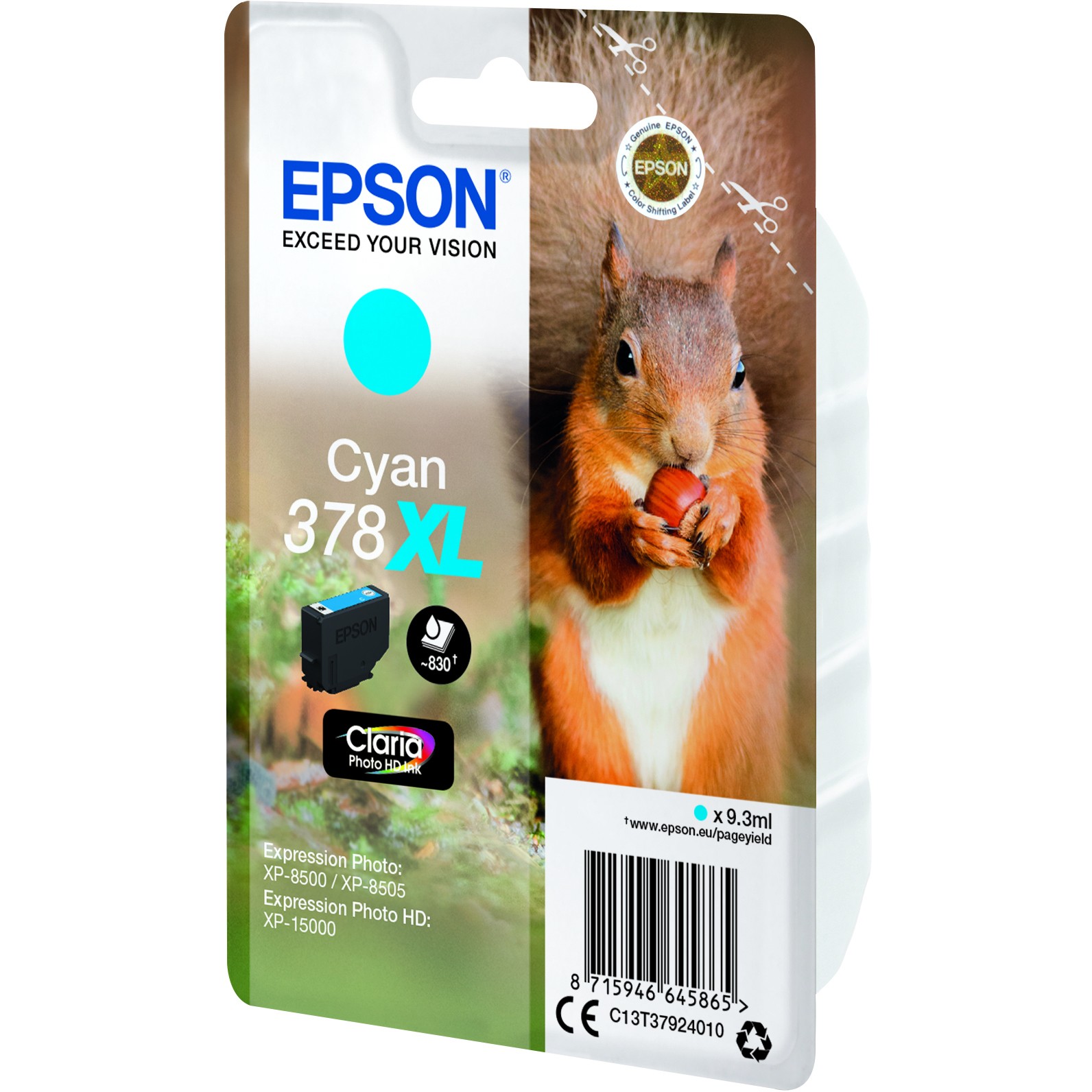 Toner EPSON Tinte 378XL C13T37924010 plava boja-2