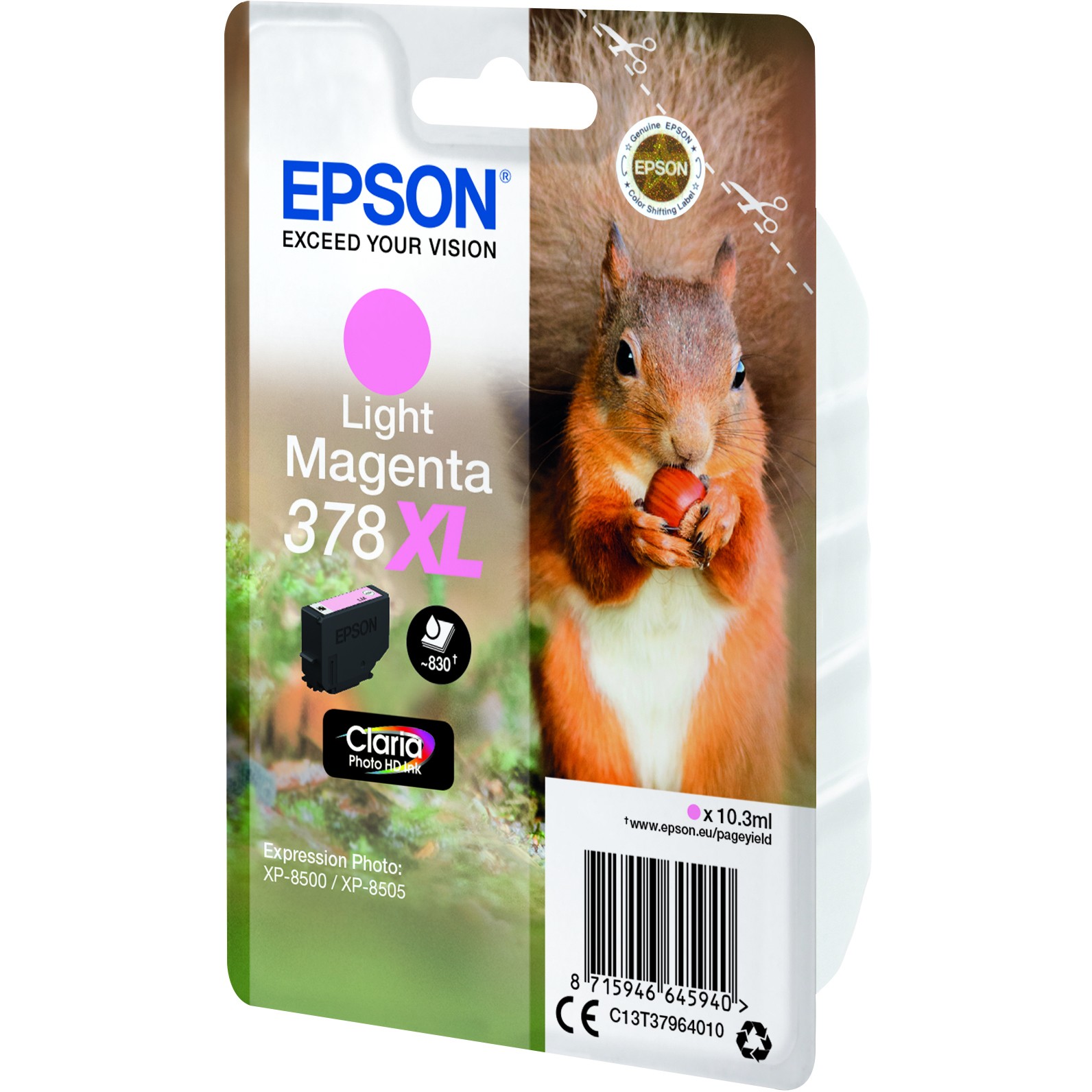 Tinta EPSON 378XL (svijetlo magenta, do 830 stranica, C13T37964010)-2