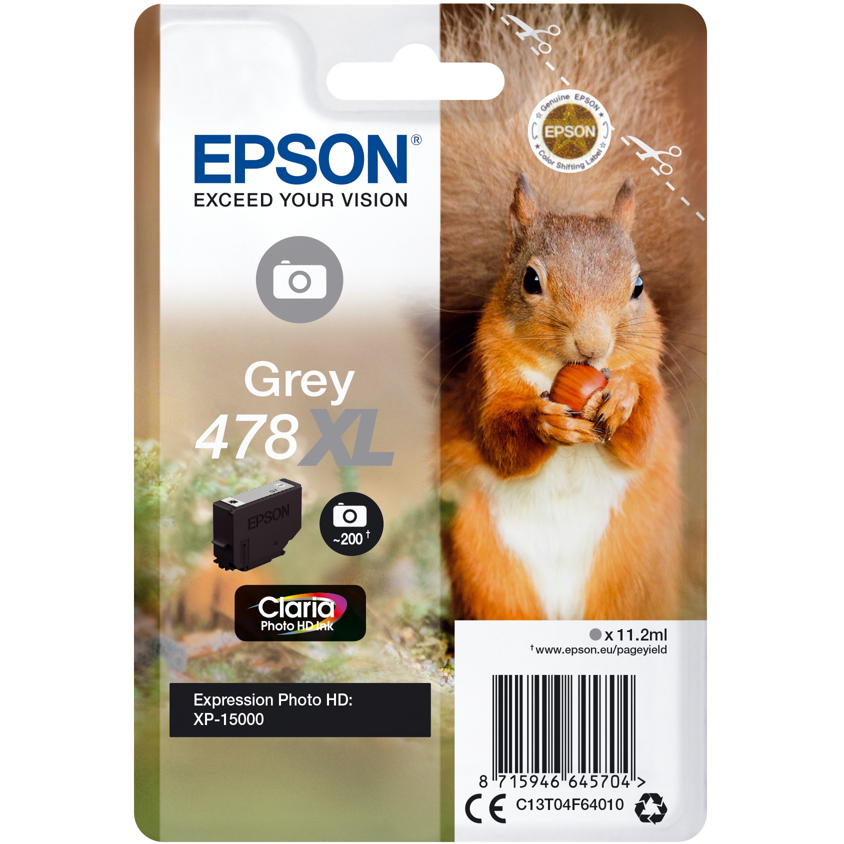 Toner EPSON 478 C13T04F64010 siva boja