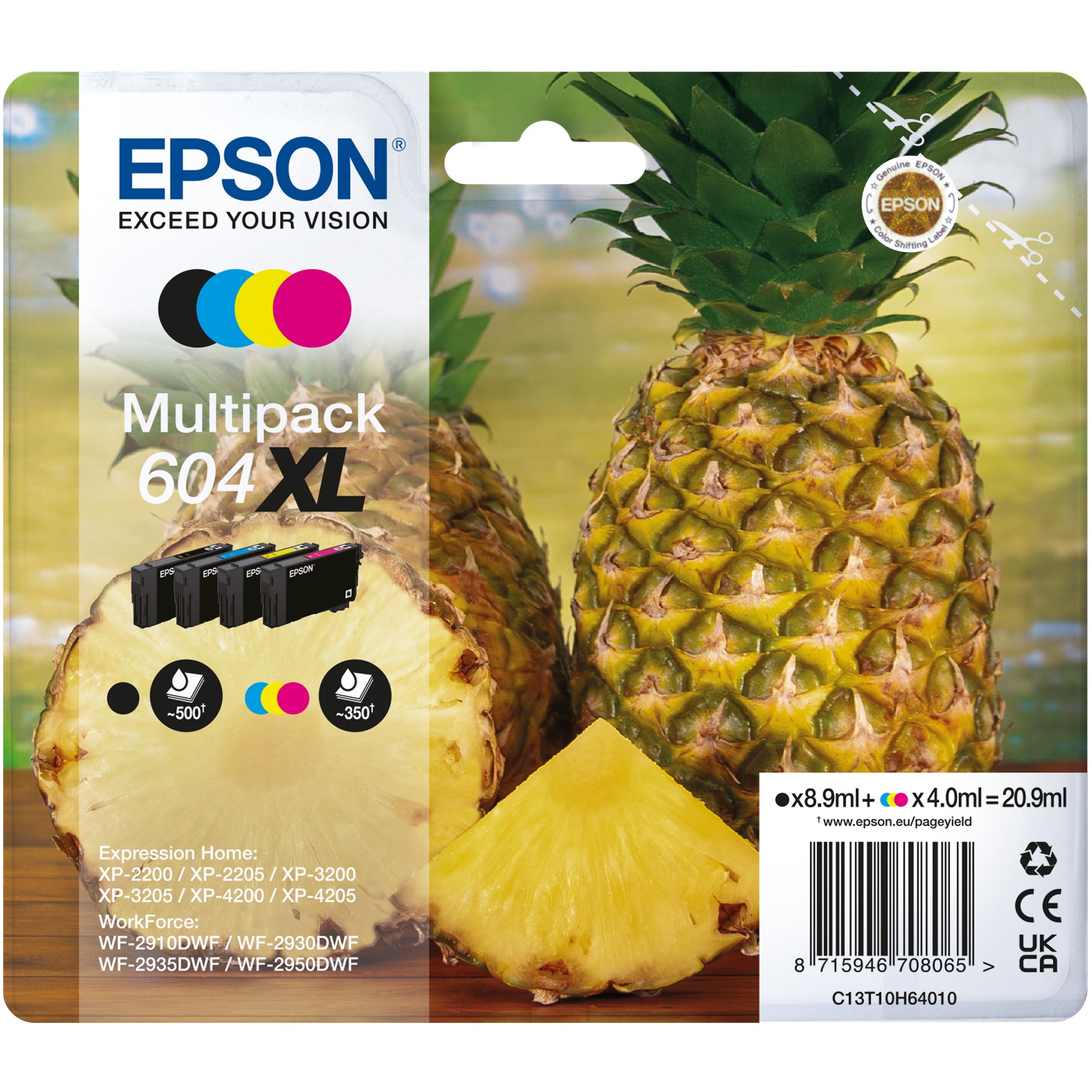 Toner EPSON Tinte 604XL C13T10H64010 Multipack (crna boja, magenta boja, plava boja, žuta boja)