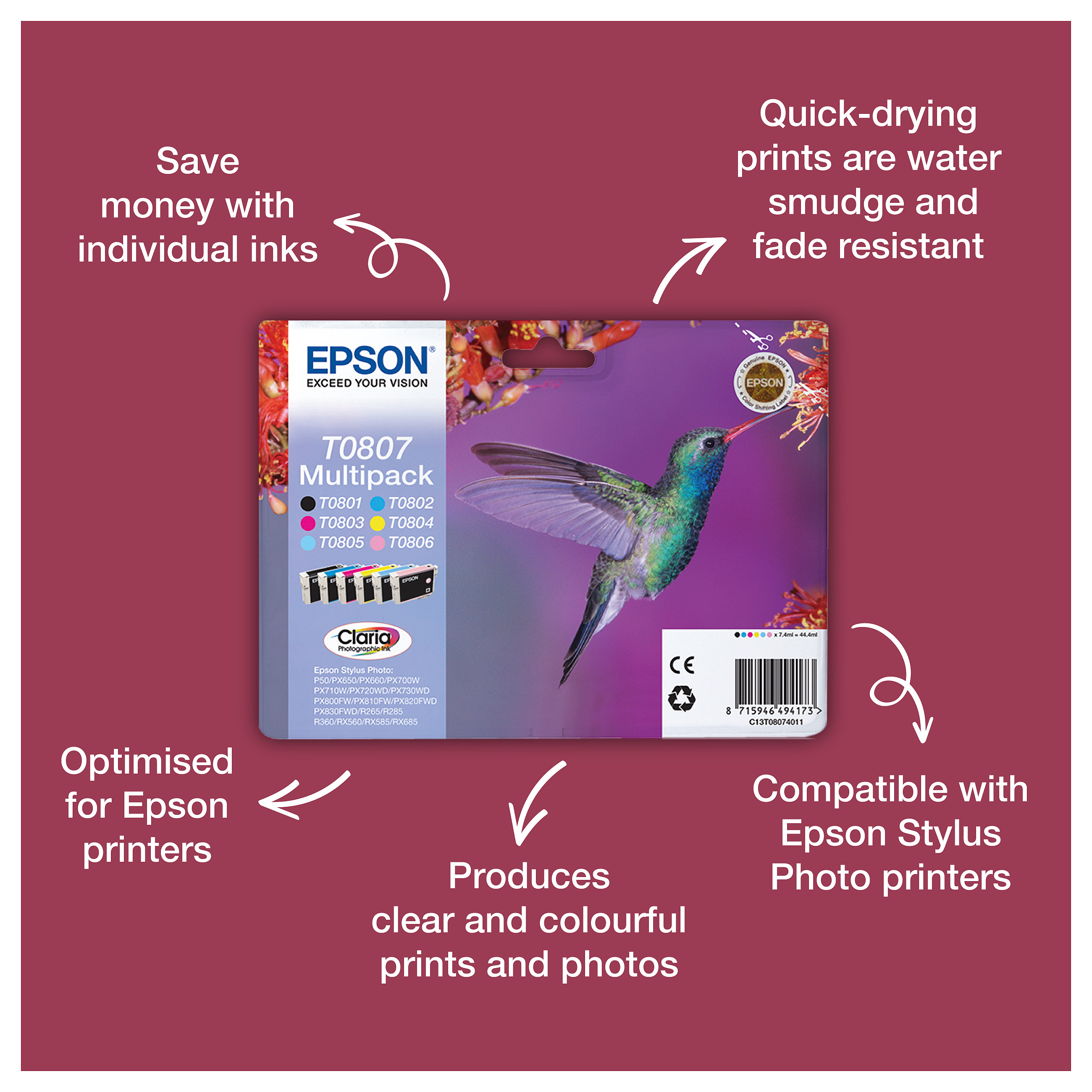Toner EPSON C13T08054011 svijetlo plava boja-2
