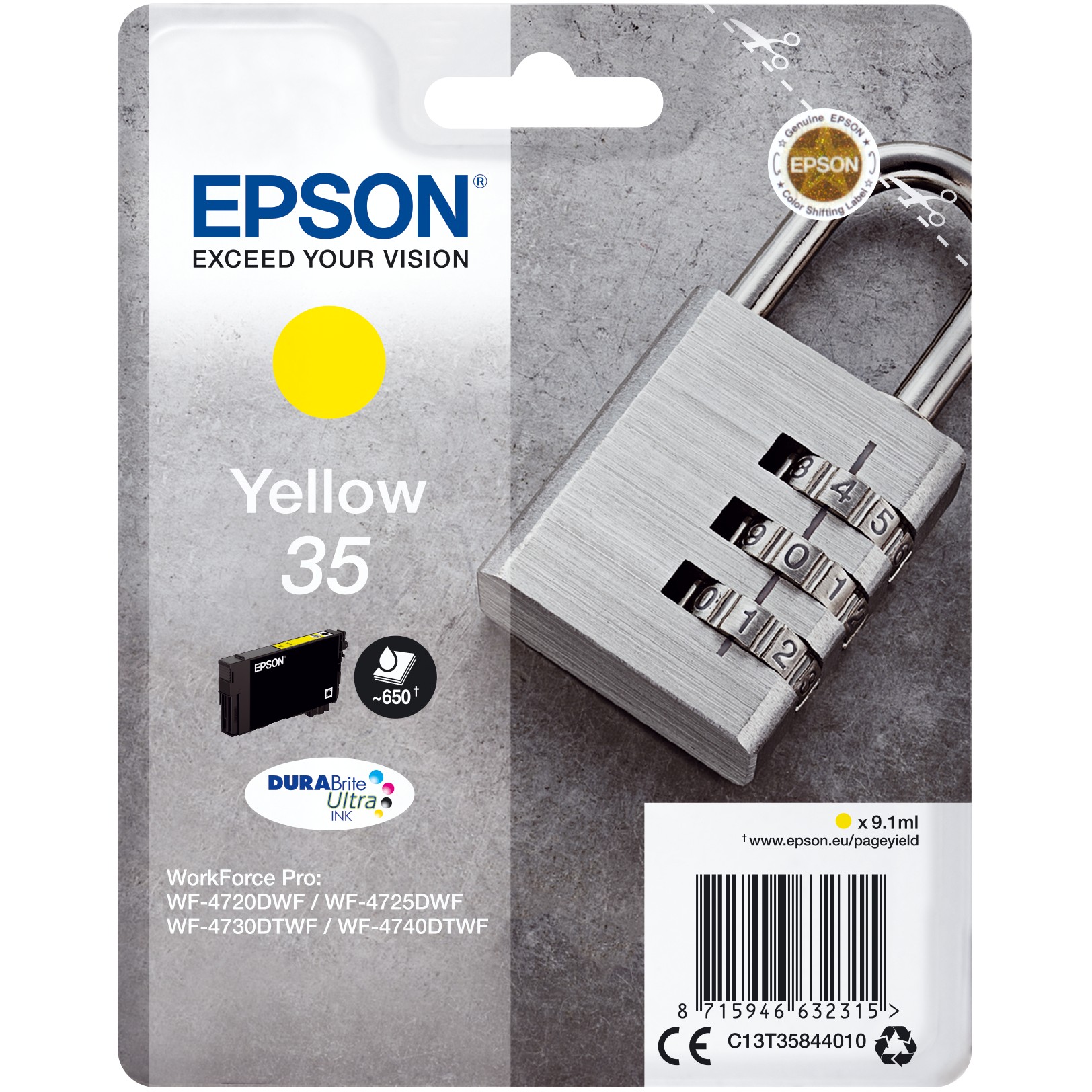 Toner EPSON C13T35844010 žuta boja