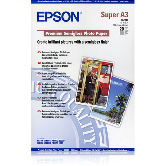 Papir za fotografije EPSON Premium Semigloss A3 matt 20Bl.-0