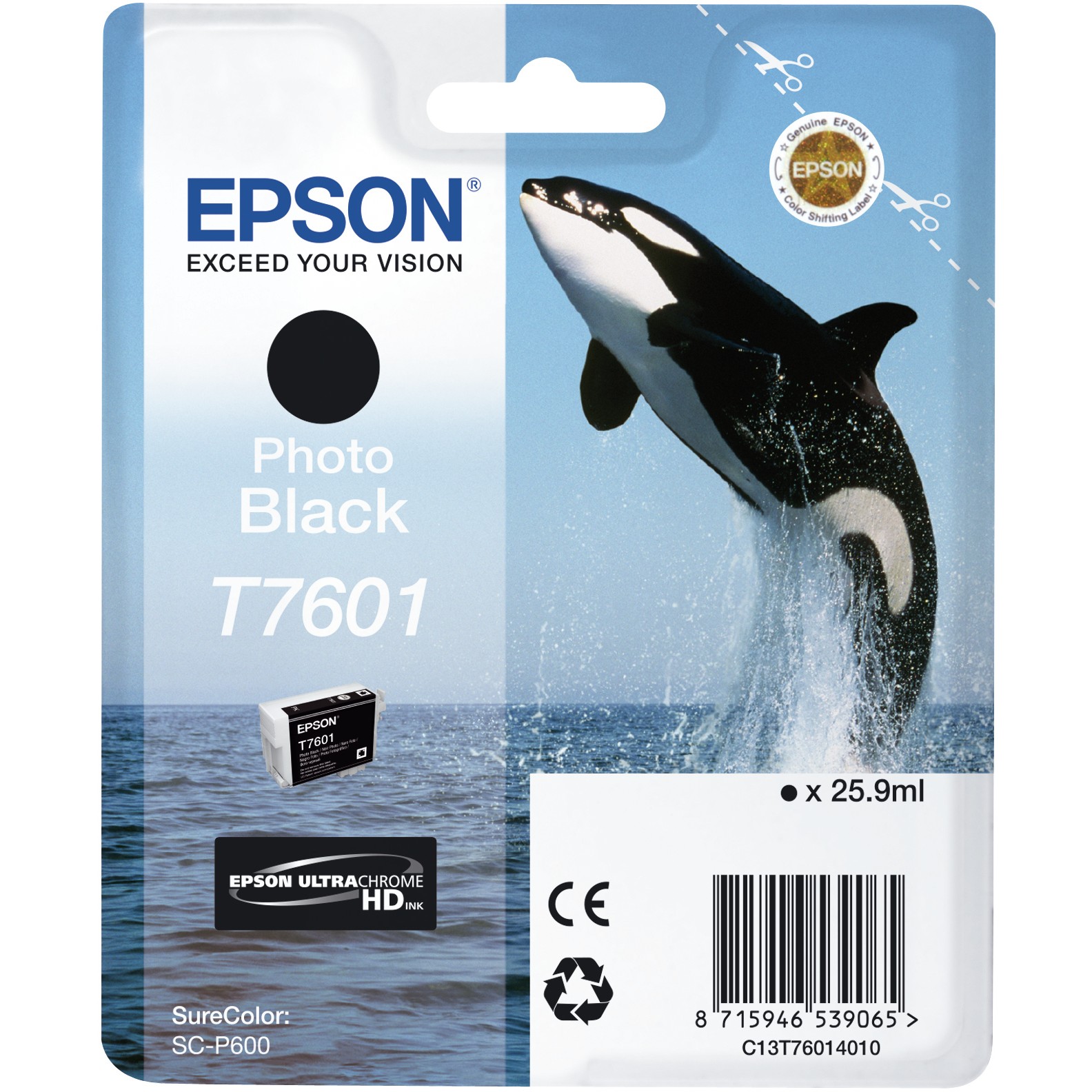 Tinta EPSON C13T76014010 (foto crna)