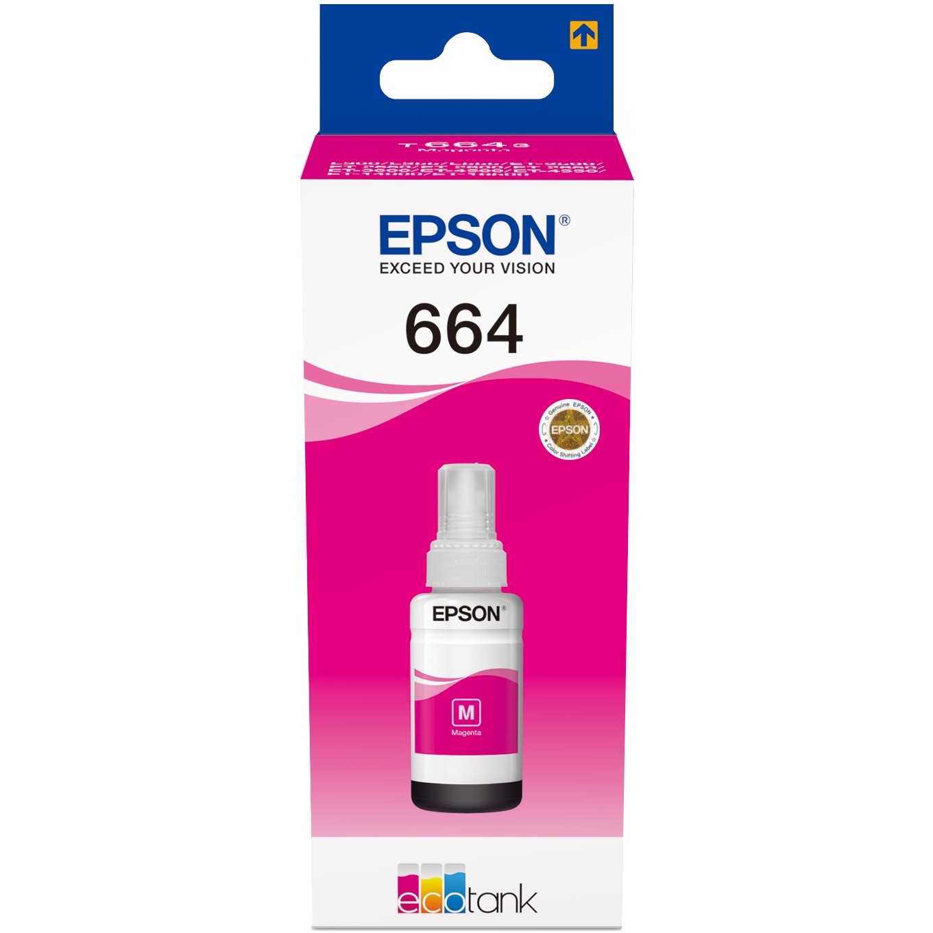Tinta EPSON T6643 MAGENTA boca ECO TANK 70ML