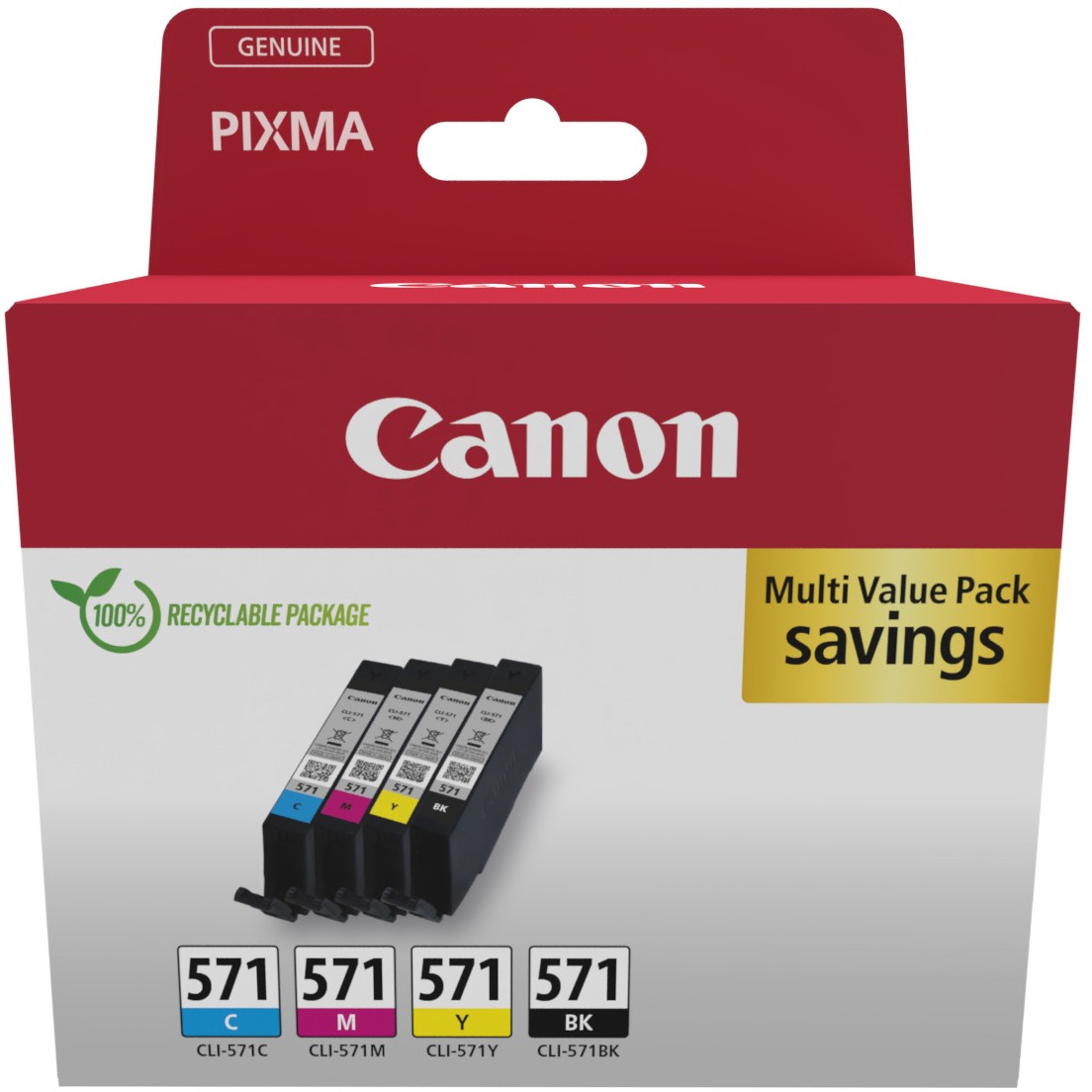 Toner CANON CLI-571 0386C008 4er Multipack (crna boja, magenta boja, plava boja, žuta boja)