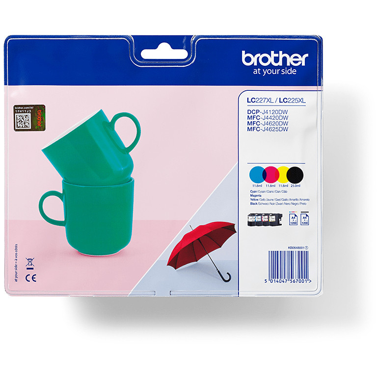 Toner BROTHER LC-227XLVALBP Value Pack (crna boja, plava boja, magenta boja, žuta boja)-0