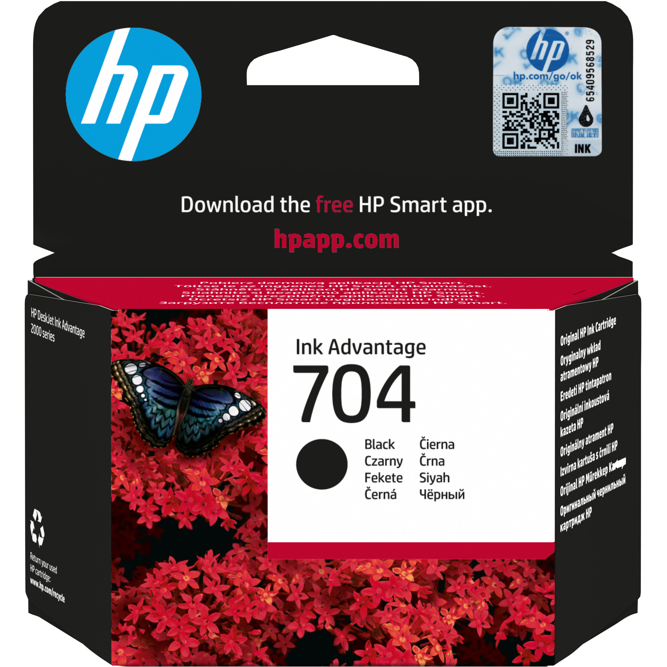Toner HP 704 BLACK ORIGINAL INK crna boja
