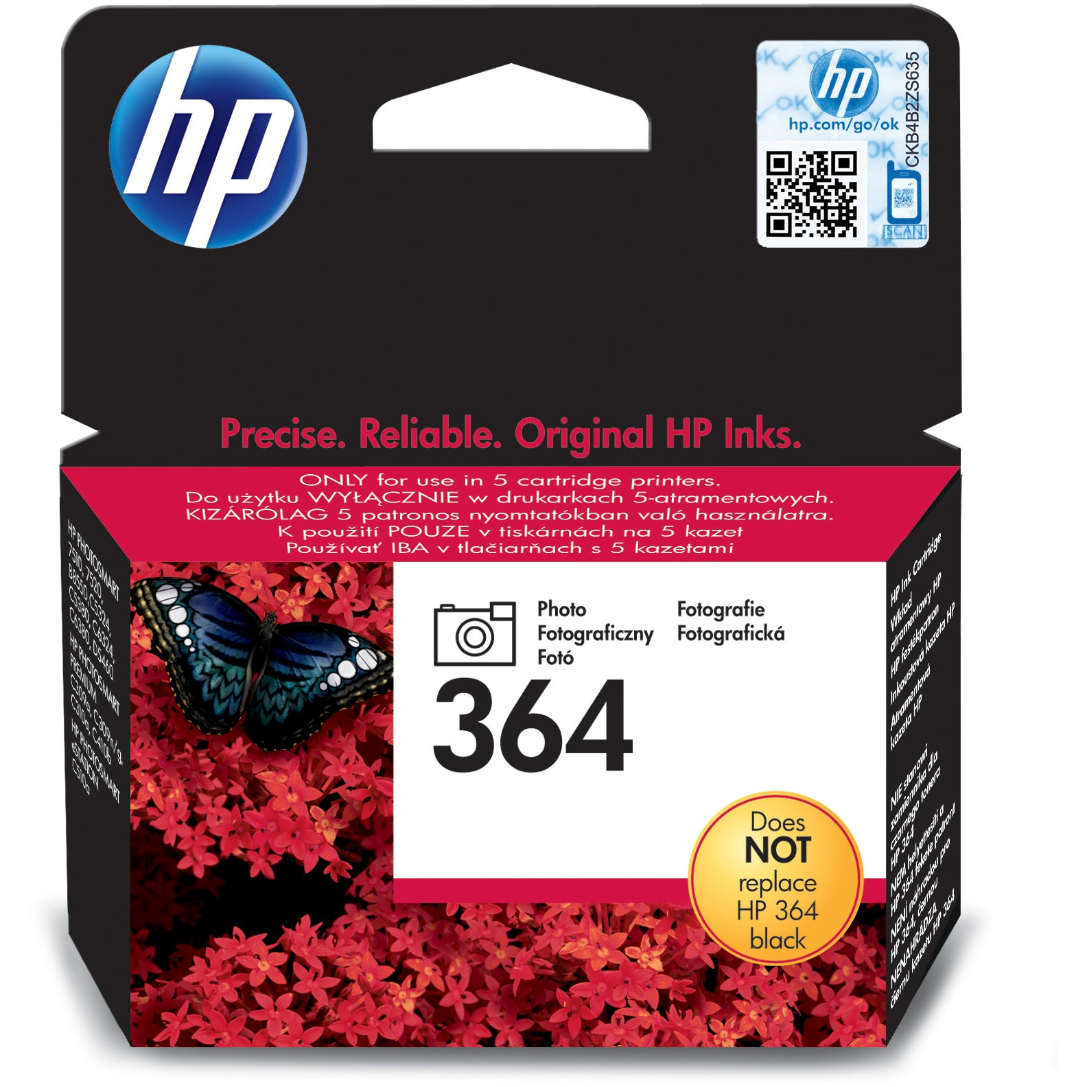 Toner HP INK CARTRIDGE NO 364 crna boja