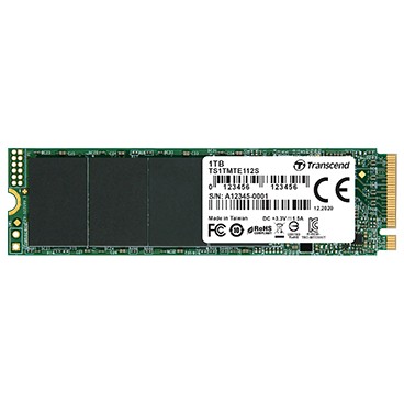 SSD TRANSCEND 112S 1TB PCIe Gen3x4 M.2 2280 M-Key 3D TLC DRAM-less