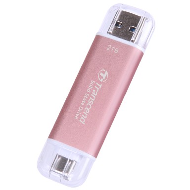External SSD TRANSCEND ESD310P 2TB USB 10Gbps Type C/A roza-1