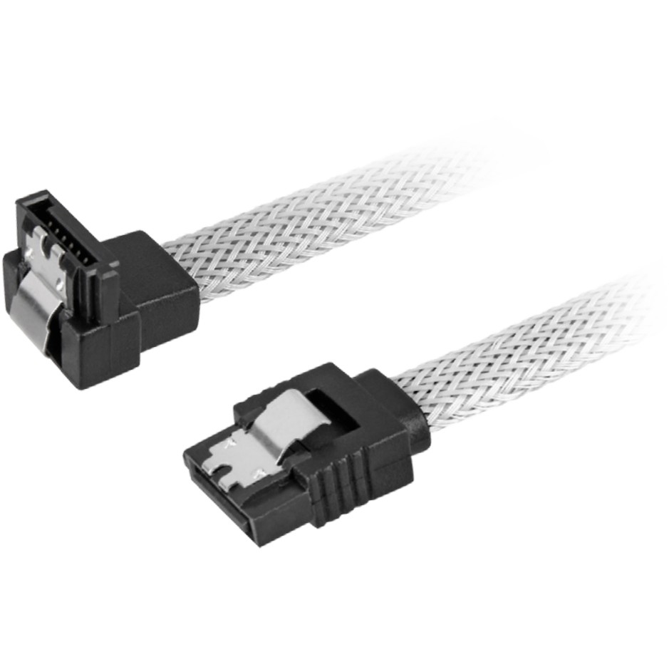 Kabel SATA III SHARKOON 90° sleeve 0.45m-0