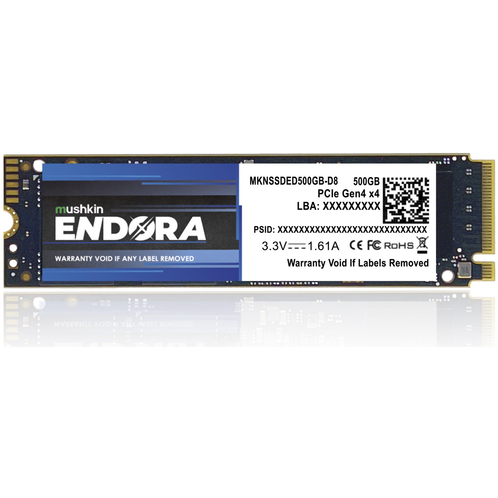 SSD disk MUSHKIN Endora (500GB, M.2 2280, NVMe PCIe 4.0, 3500/2100 MB/s)-0