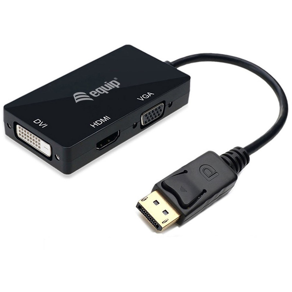 Adapter → EQUIP → Displayport->HDMI/VGA/DVI St/Bu crna boja