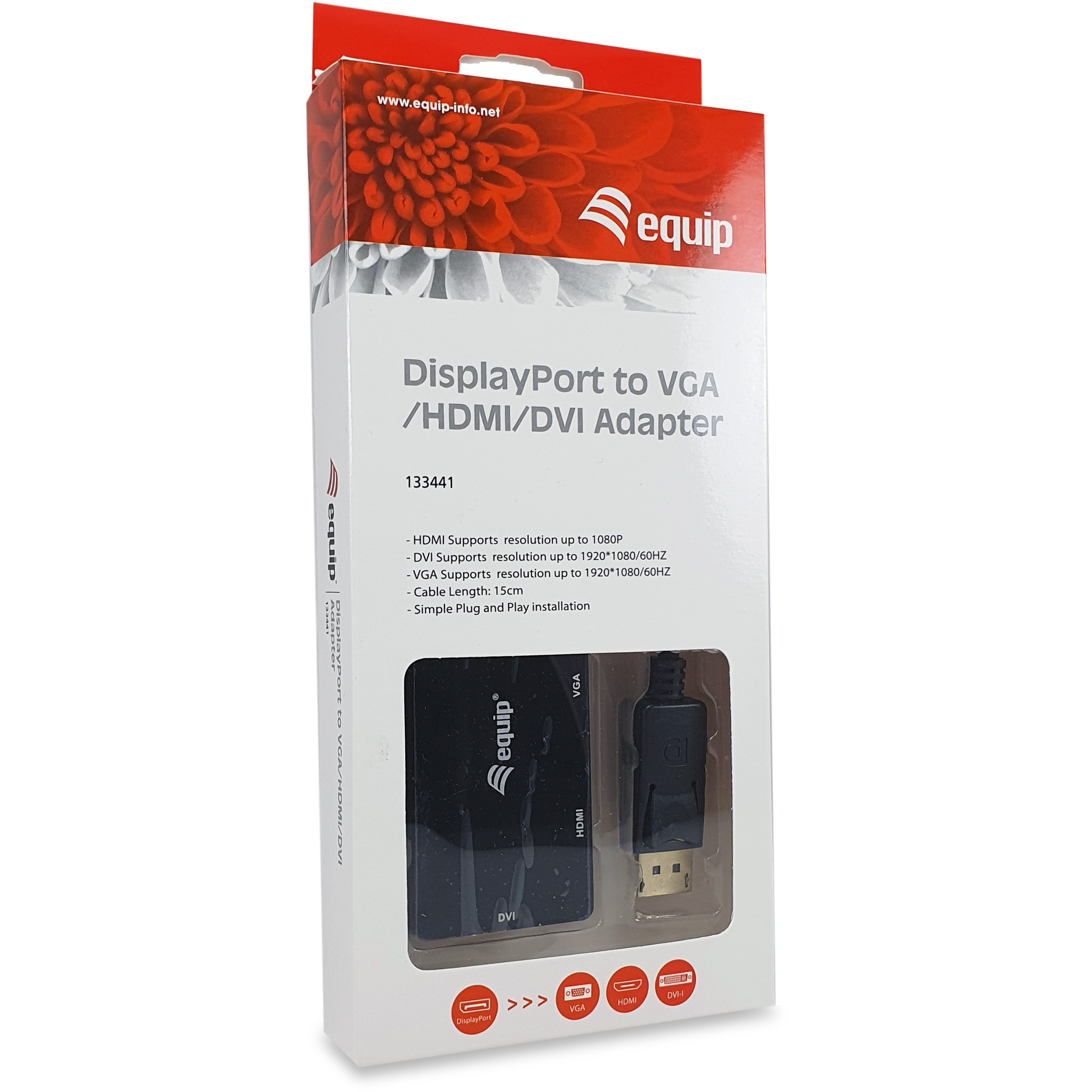 Adapter → EQUIP → Displayport->HDMI/VGA/DVI St/Bu crna boja-3