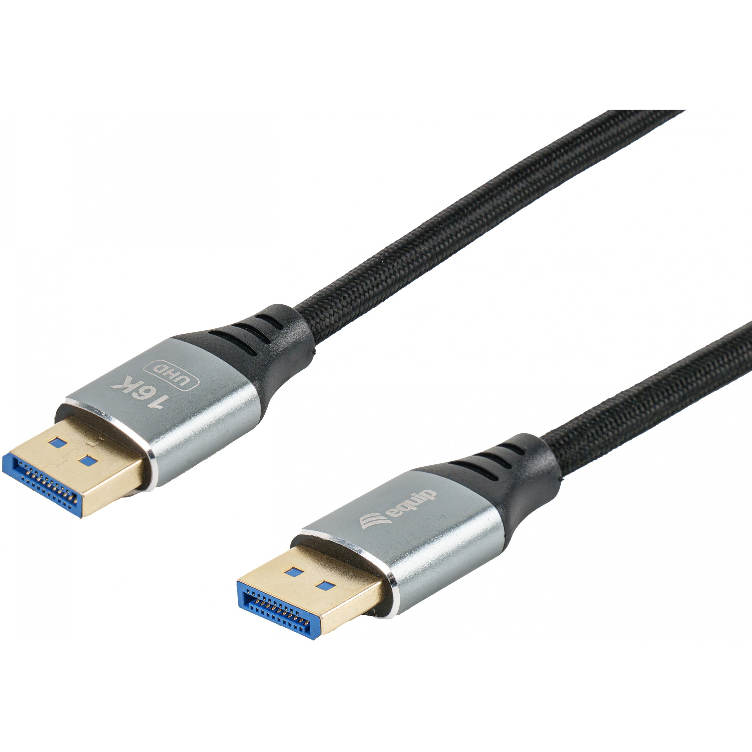 Kabel DisplayPort 2.1 EQUIP 2.00m 16K/60Hz komp.HDCP Alum. gr-1