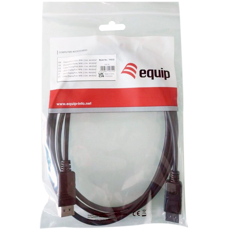 Kabel DisplayPort 1.2 EQUIP 2.00m 4K/60Hz-2