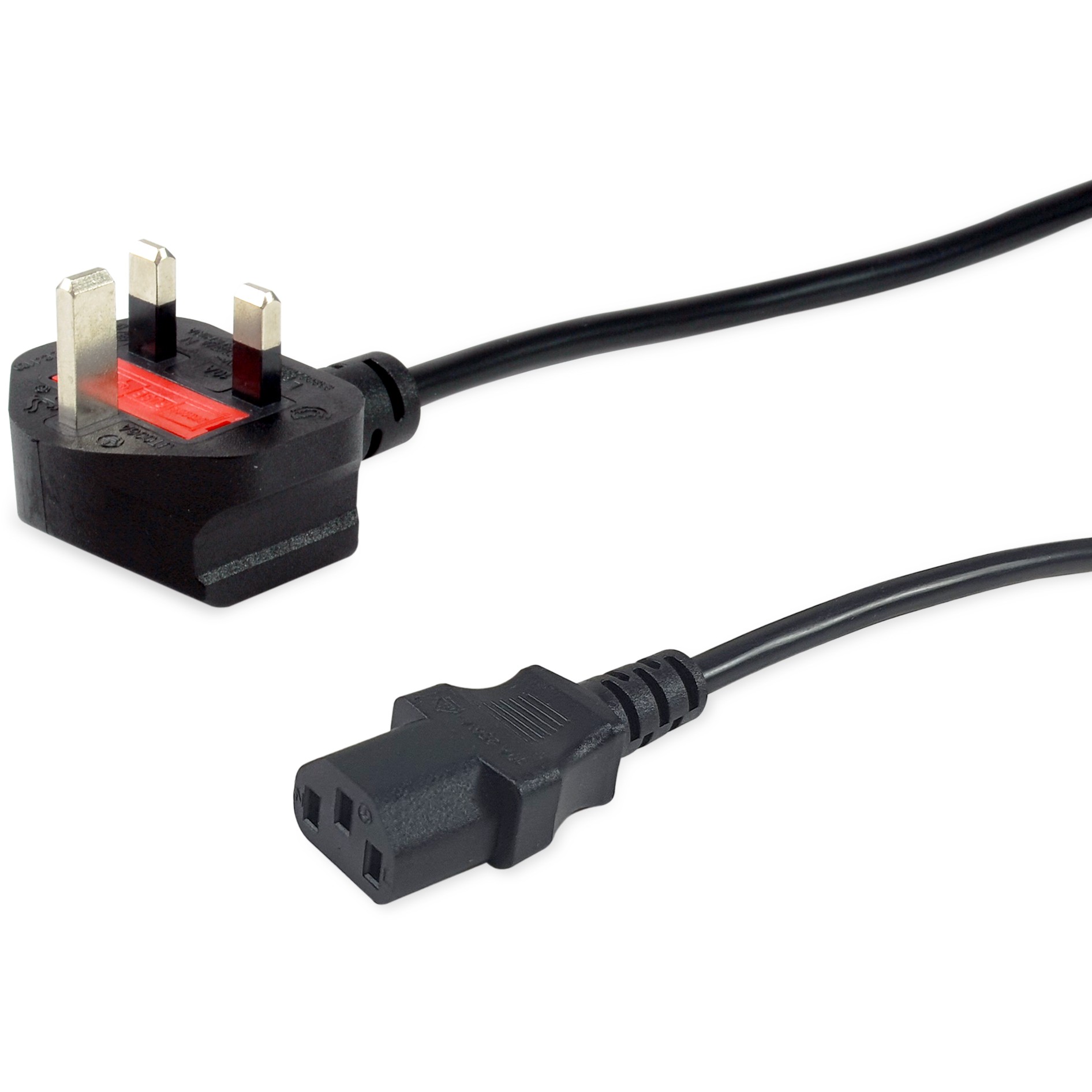 Kabel EQUIP IEC-Stromkabel UK-BS1363 -> C13 10m St/Bu crna boja