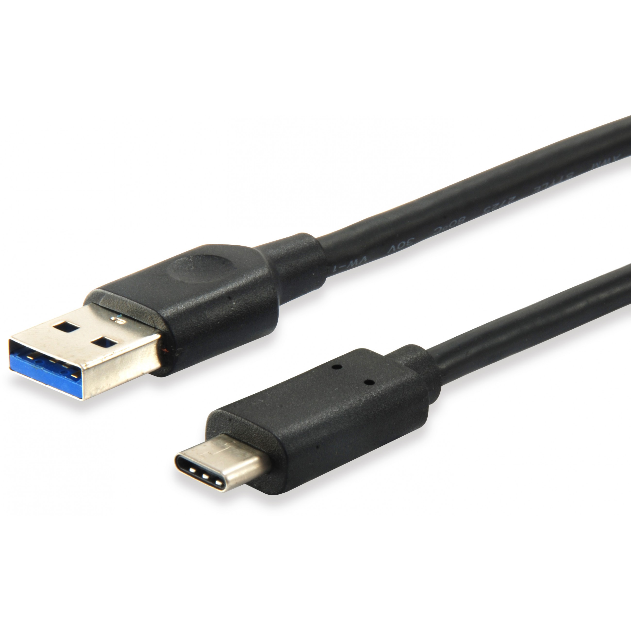 Kabel USB-A 3.2 -> C EQUIP 1.00m 3A/20V crna boja
