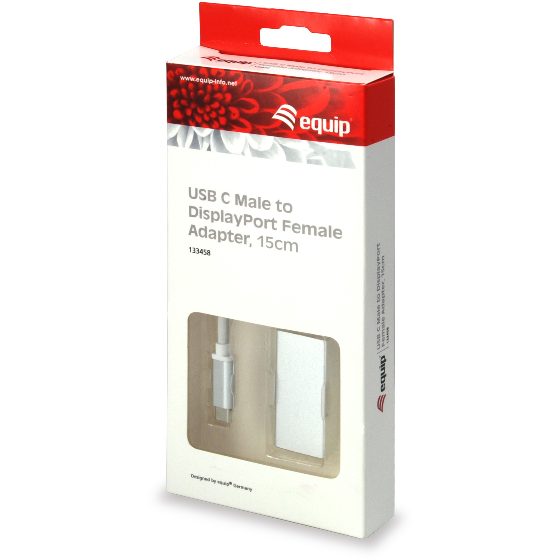 Adapter EQUIP USB-C -> DisplayPort 4K60Hz 0.15m-3