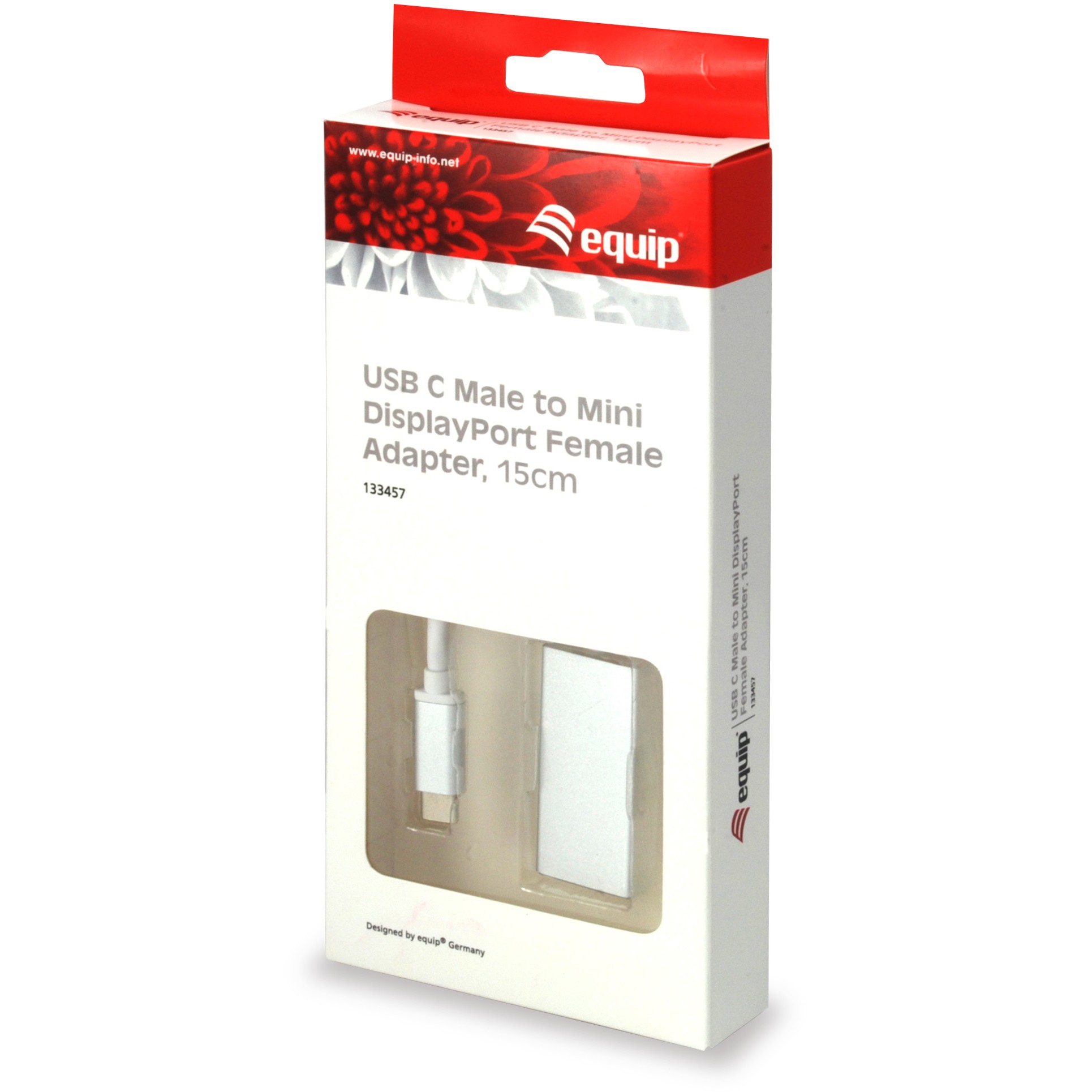 Adapter EQUIP USB-C -> MiniDisplayPort 4K60Hz 0.15m-3