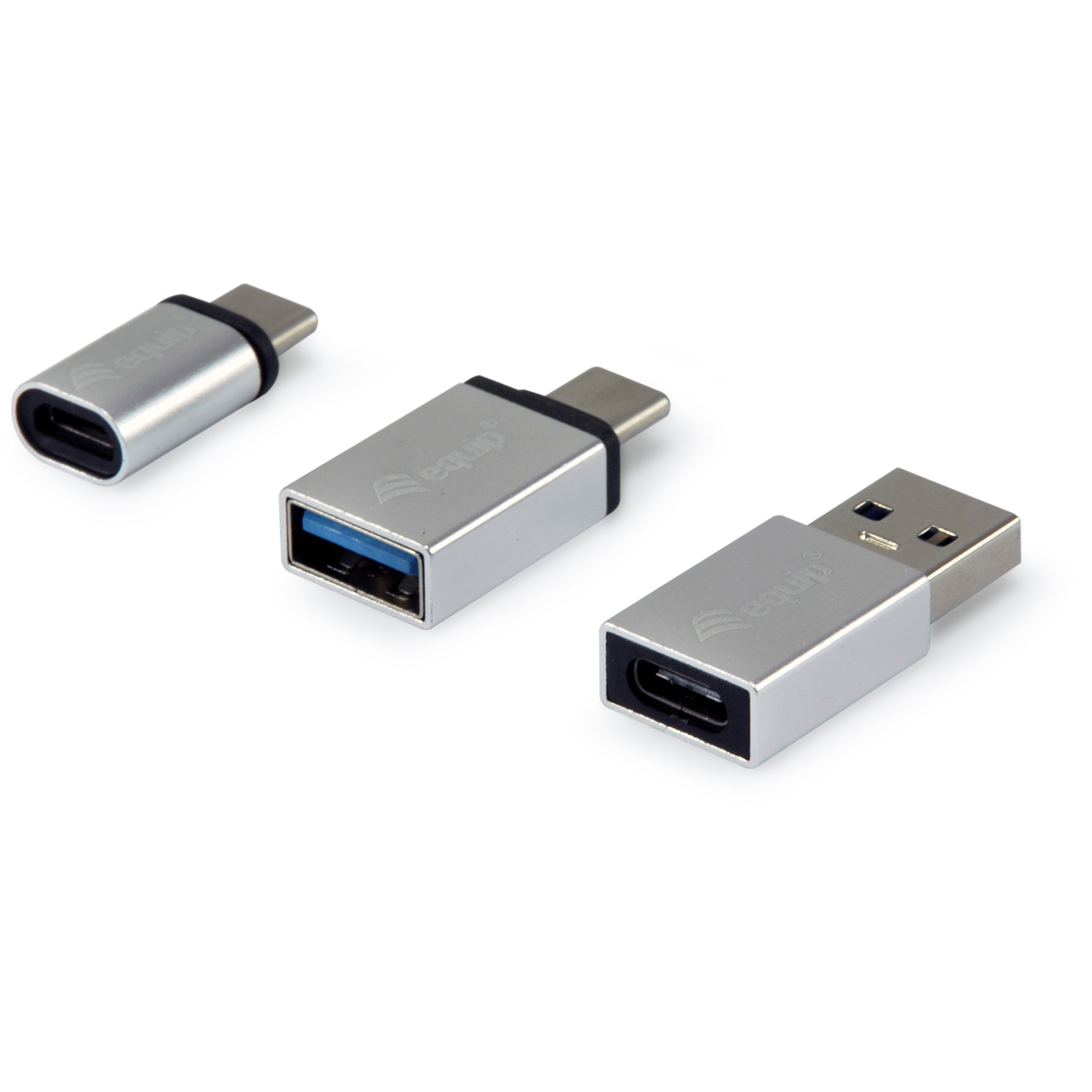 Adapter EQUIP USB-C -> 1xMicroUSB + 1xUSB-A-1