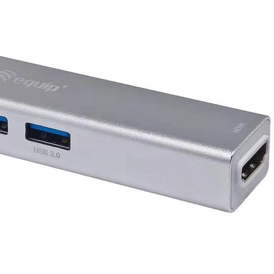 Adapter EQUIP USB-C -> HDMI 2xUSB 3.0 SD 4K 30Hz 0.15m crna boja-6