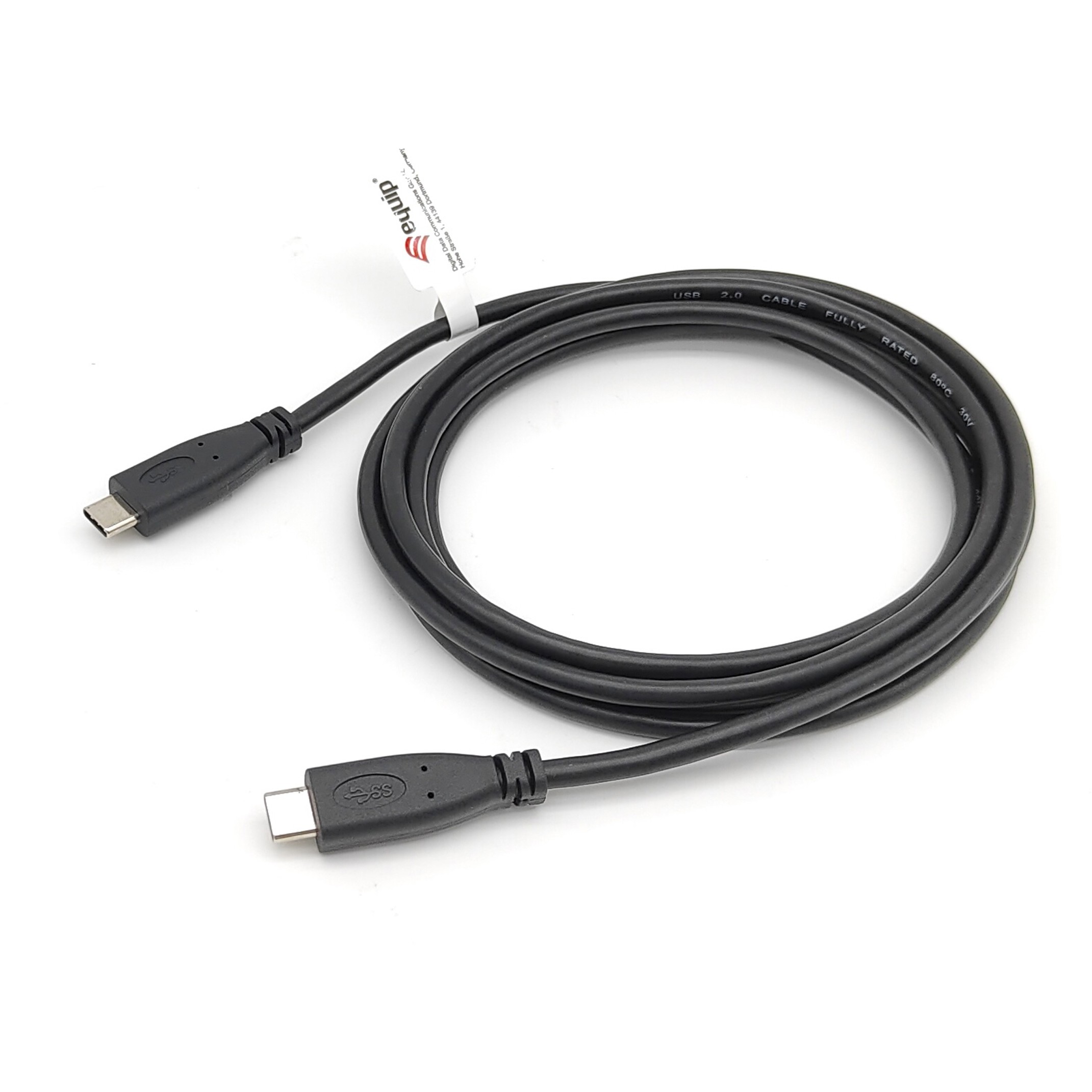 Kabel USB-C EQUIP 2.0 -> C St/St 2.00m 3A 480Mbps crna boja