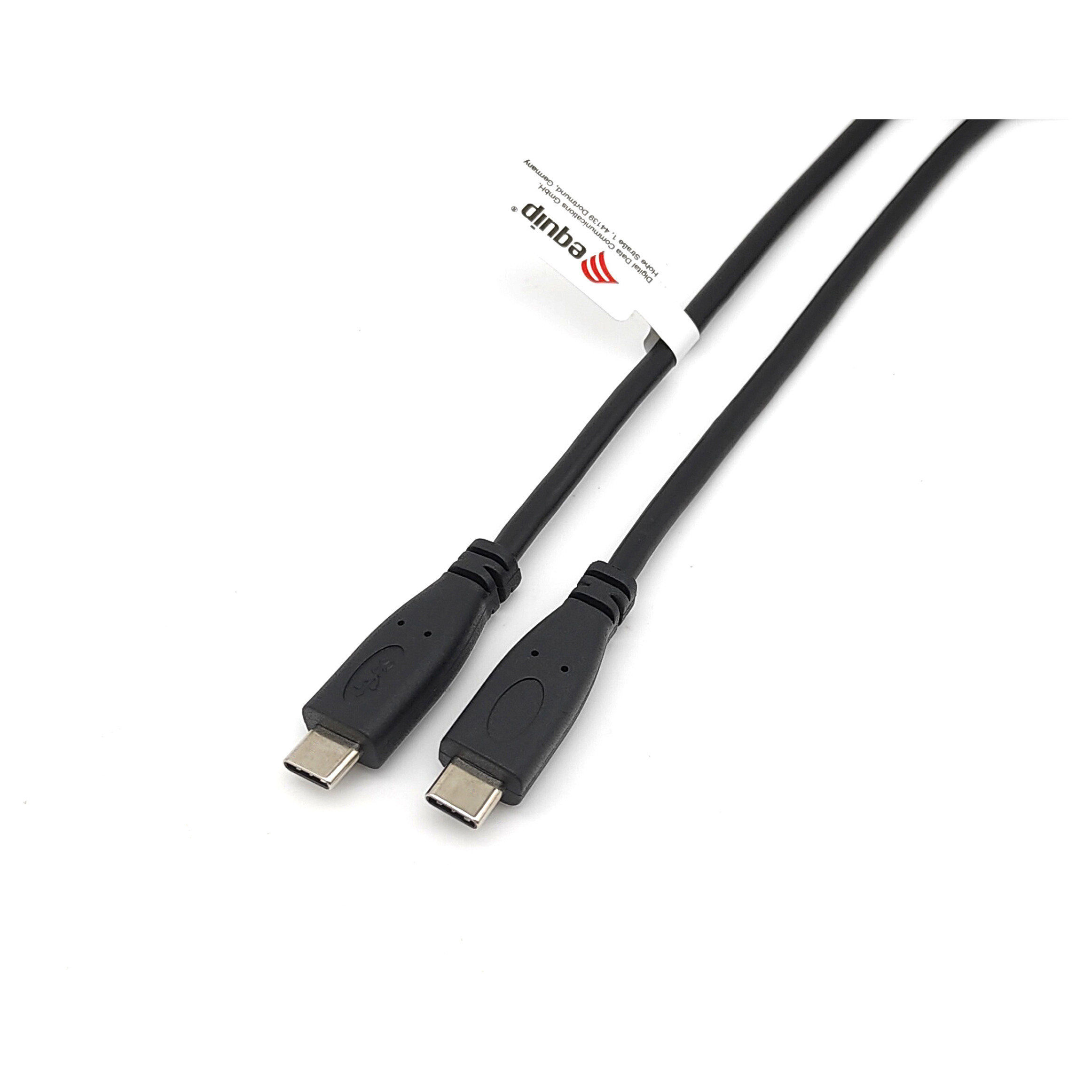 USB-C kabel EQUIP 128888 (USB-C na USB-C, 3.0m, 60W PD, 480Mbps, crni)-1