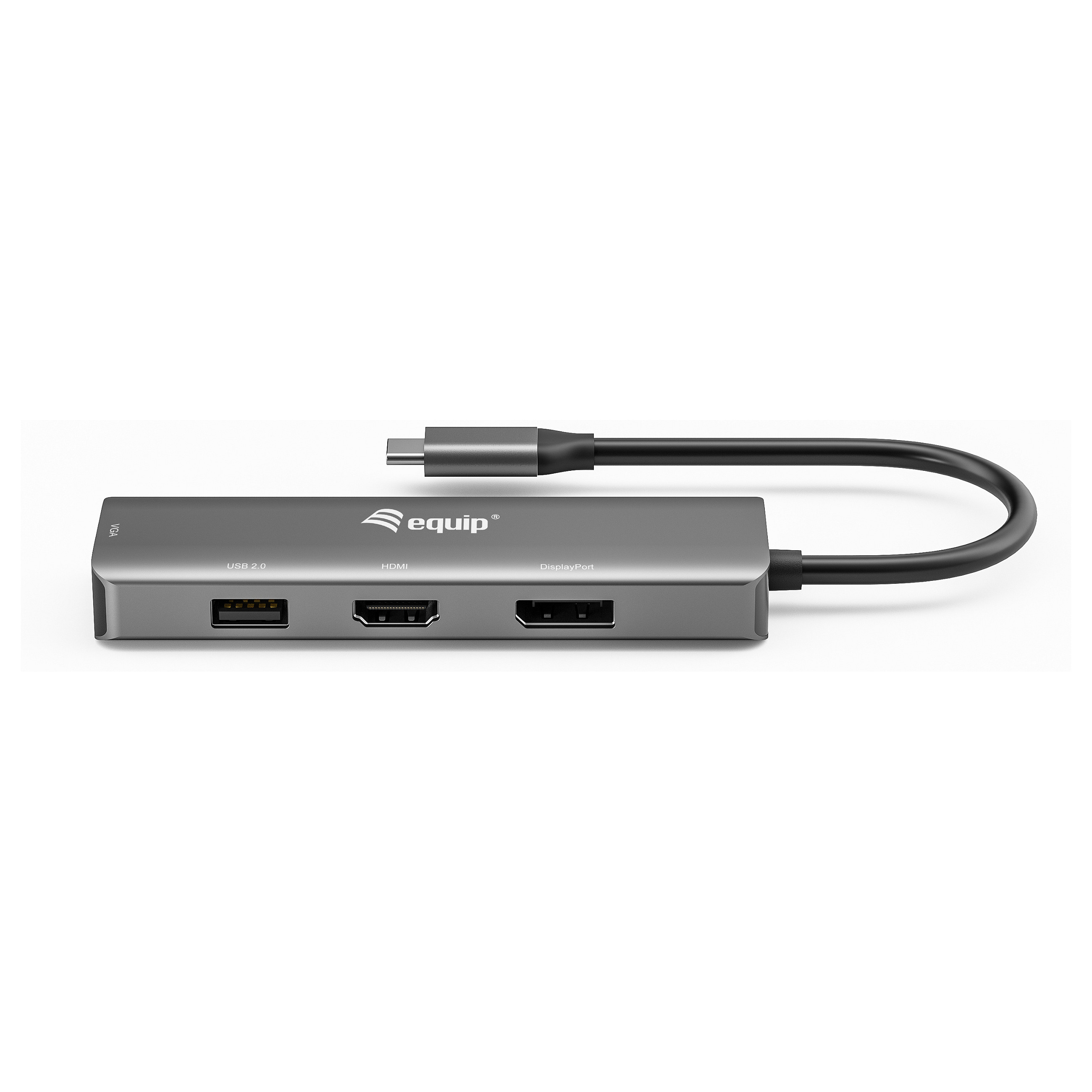 Adapter EQUIP 133485 (USB-C na HDMI/DisplayPort/VGA/USB 2.0)-2