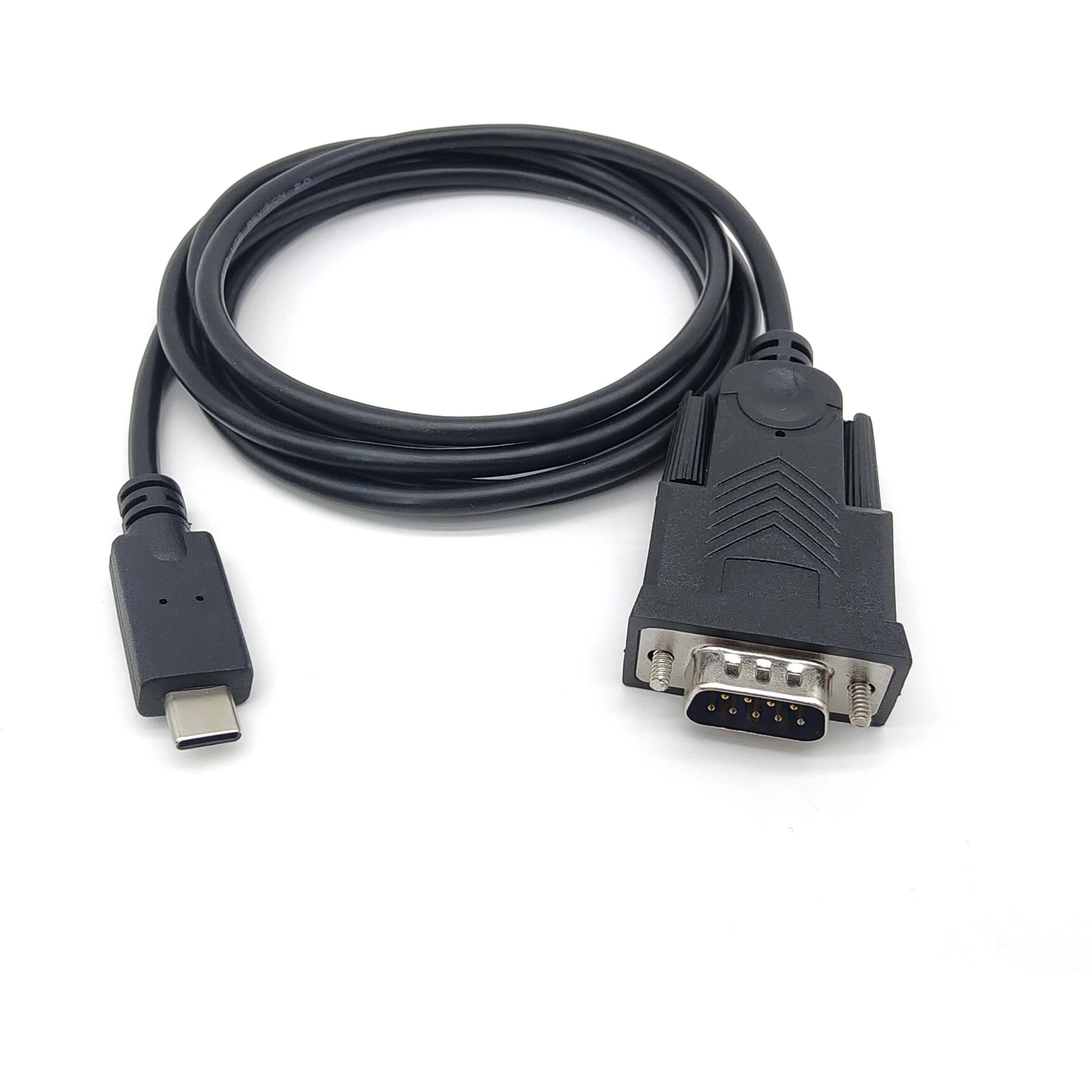Adapter EQUIP USB-C -> Seriell RS232-DB9 St/St 1.50m crna boja-1