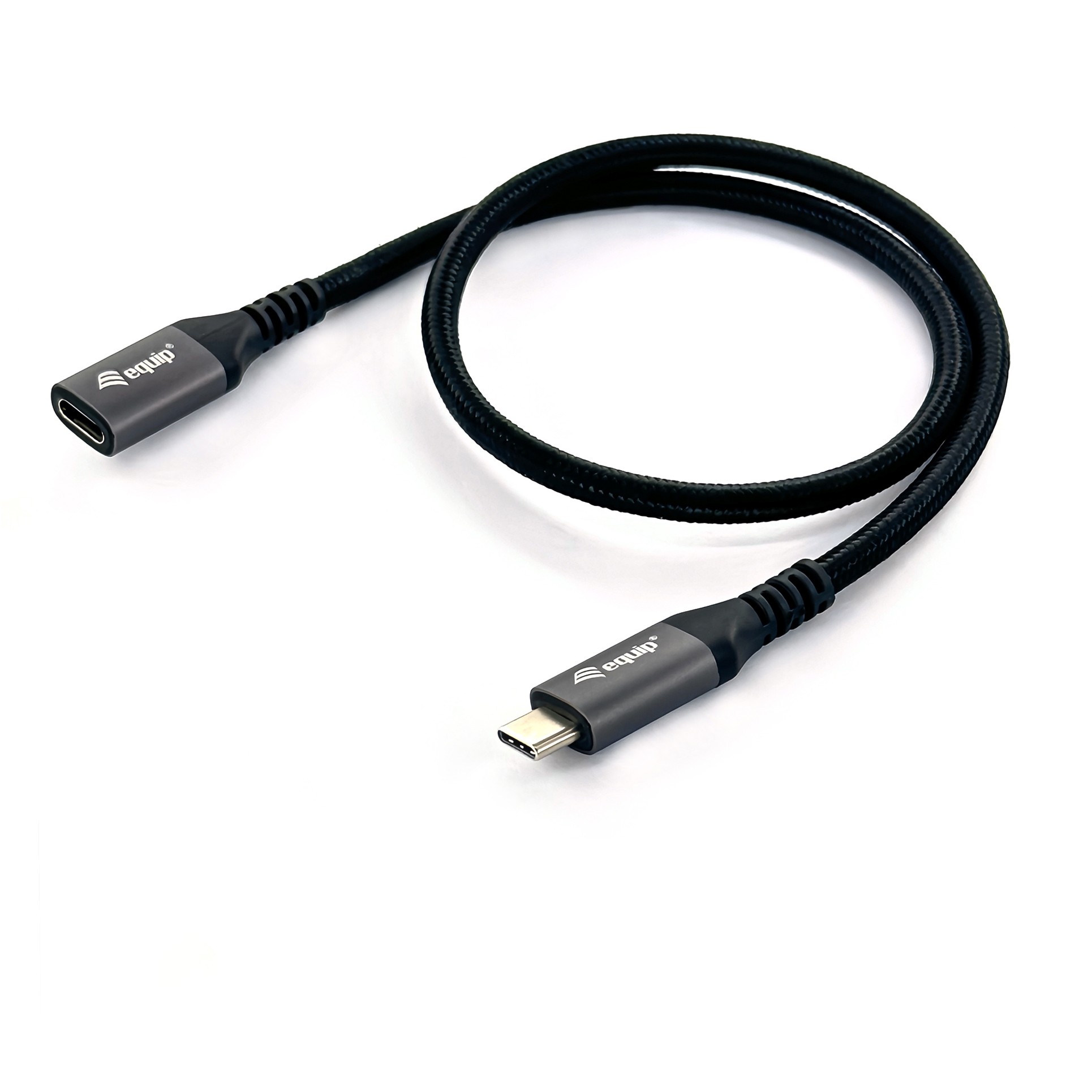 Kabel USB-C EQUIP 3.2 -> C Verl. St/Bu 0.50m 5A 4K/60Hz crna boja-0