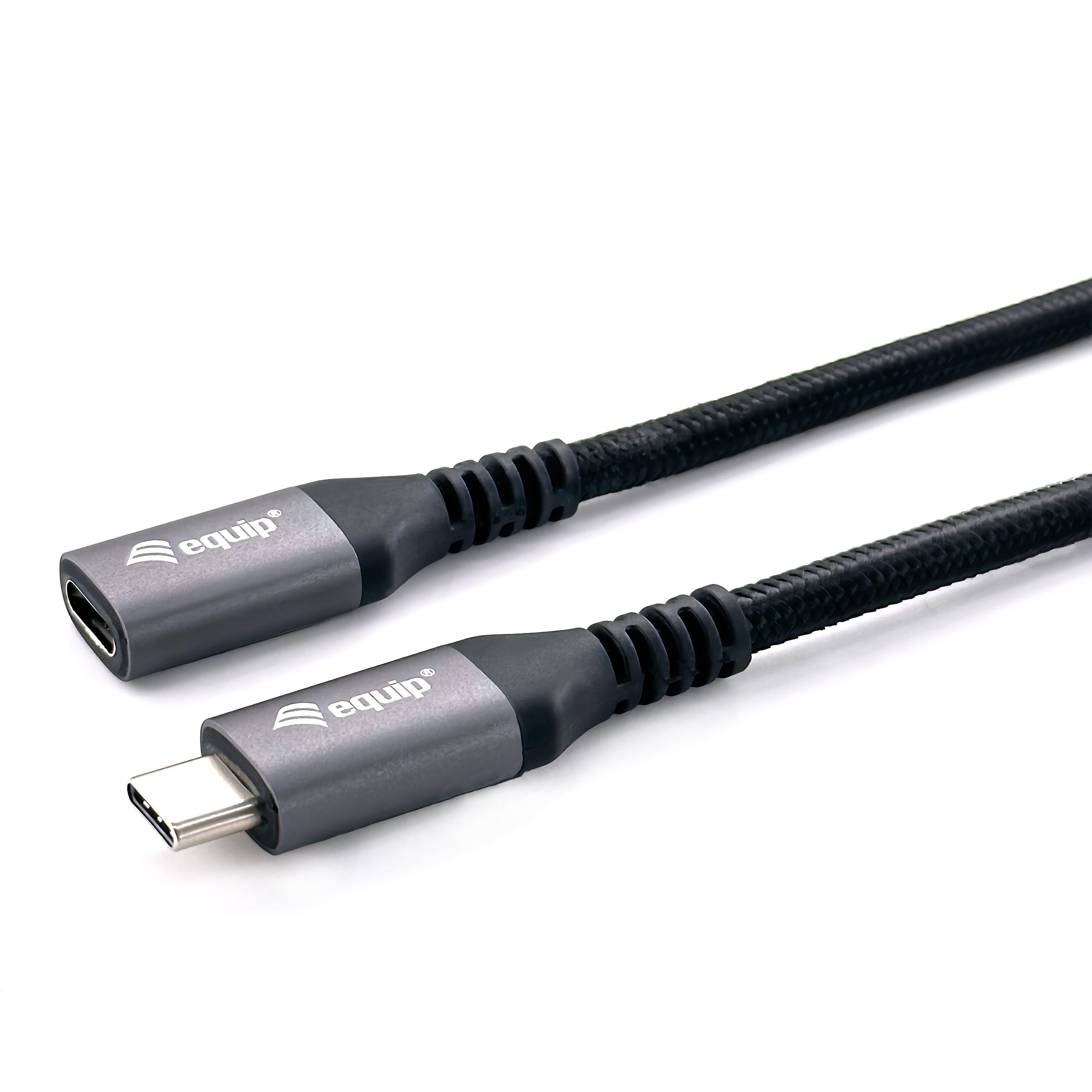 Kabel USB-C EQUIP 3.2 -> C Verl. St/Bu 0.50m 5A 4K/60Hz crna boja-1