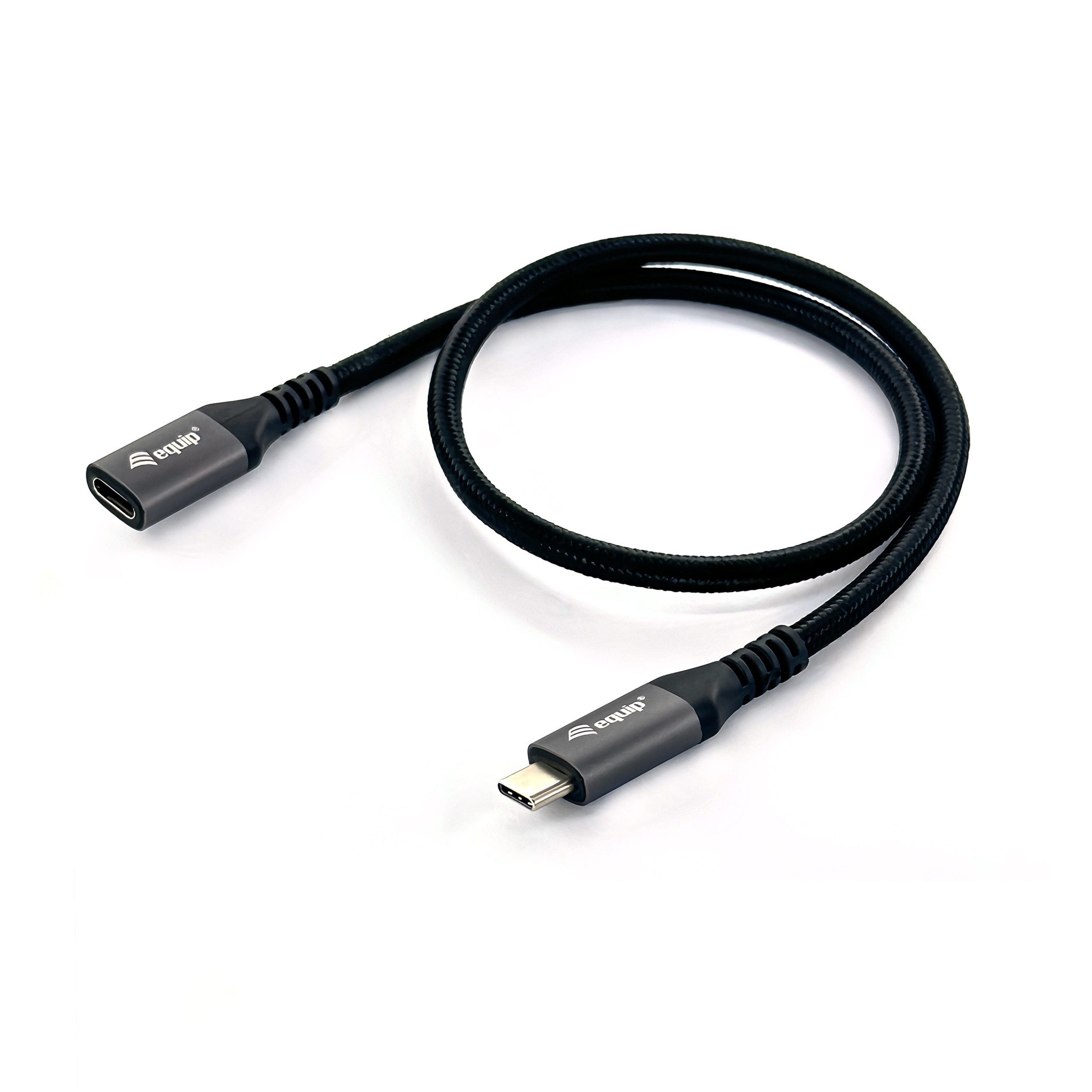 Kabel USB-C EQUIP 3.2 -> C Verl. St/Bu 1.00m 5A 4K/60Hz crna boja