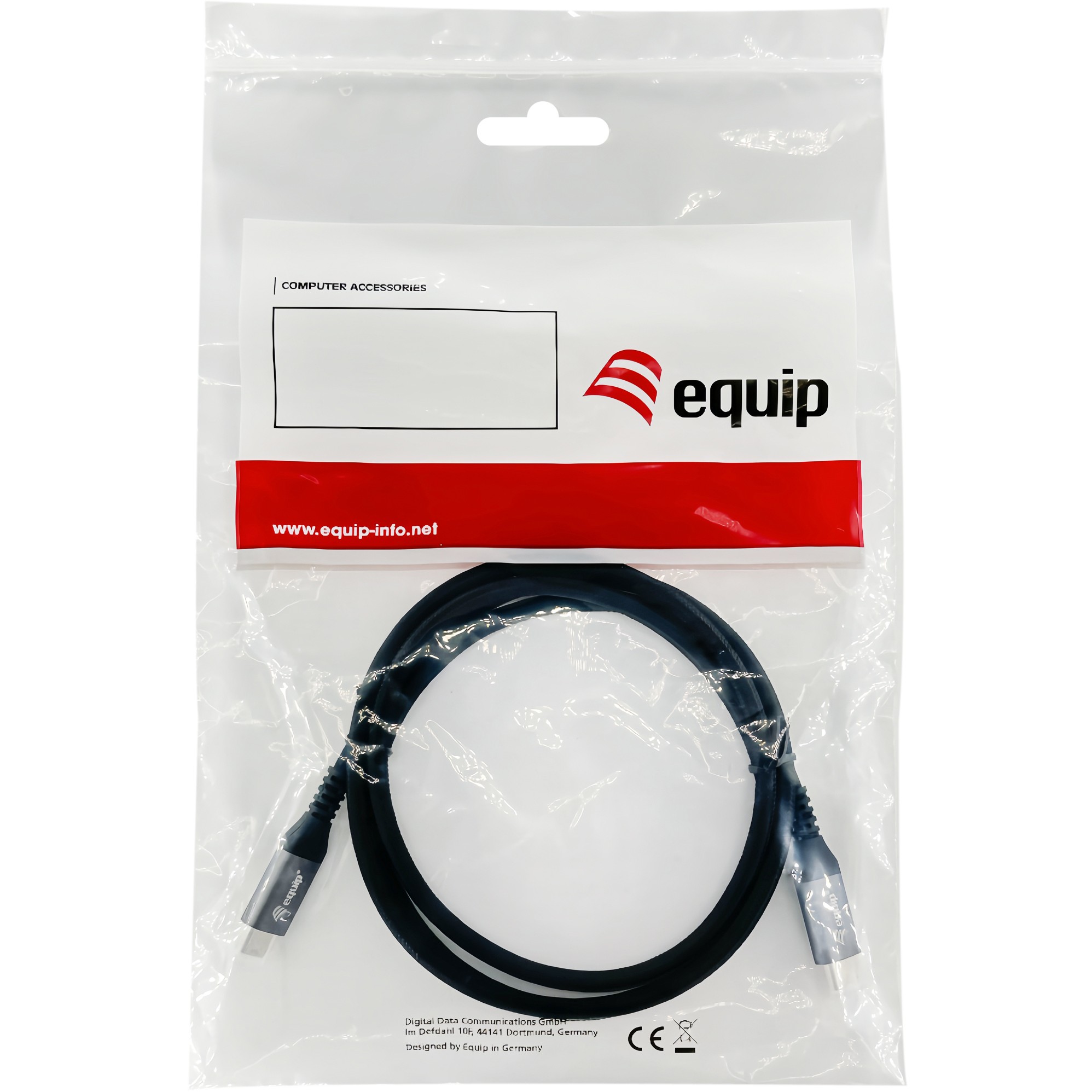 Kabel USB-C EQUIP 3.2 -> C Verl. St/Bu 1.00m 5A 4K/60Hz crna boja-4