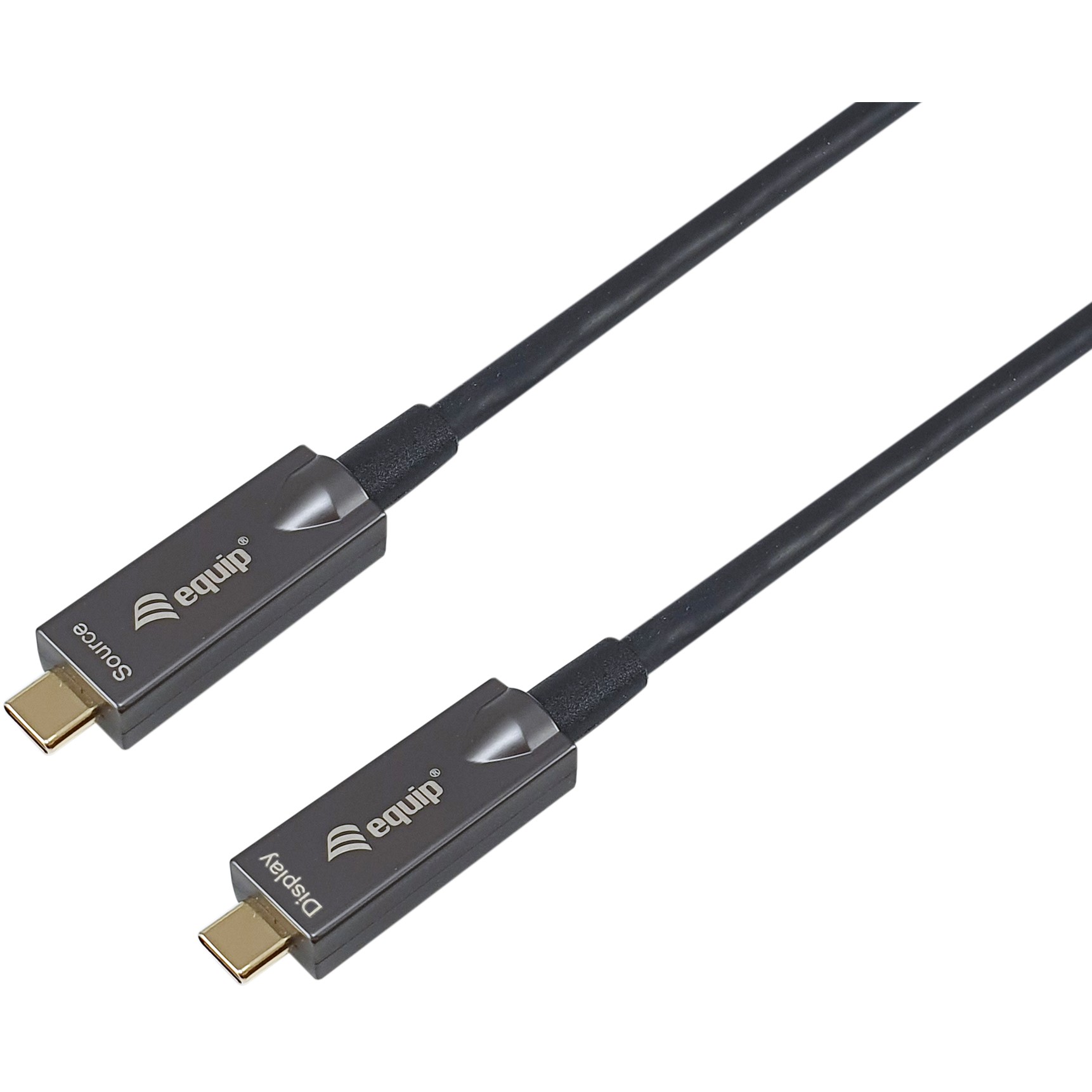 Kabel USB-C EQUIP 3.2 -> C St/St 5.00m 3A 4K/60Hz crna boja-0