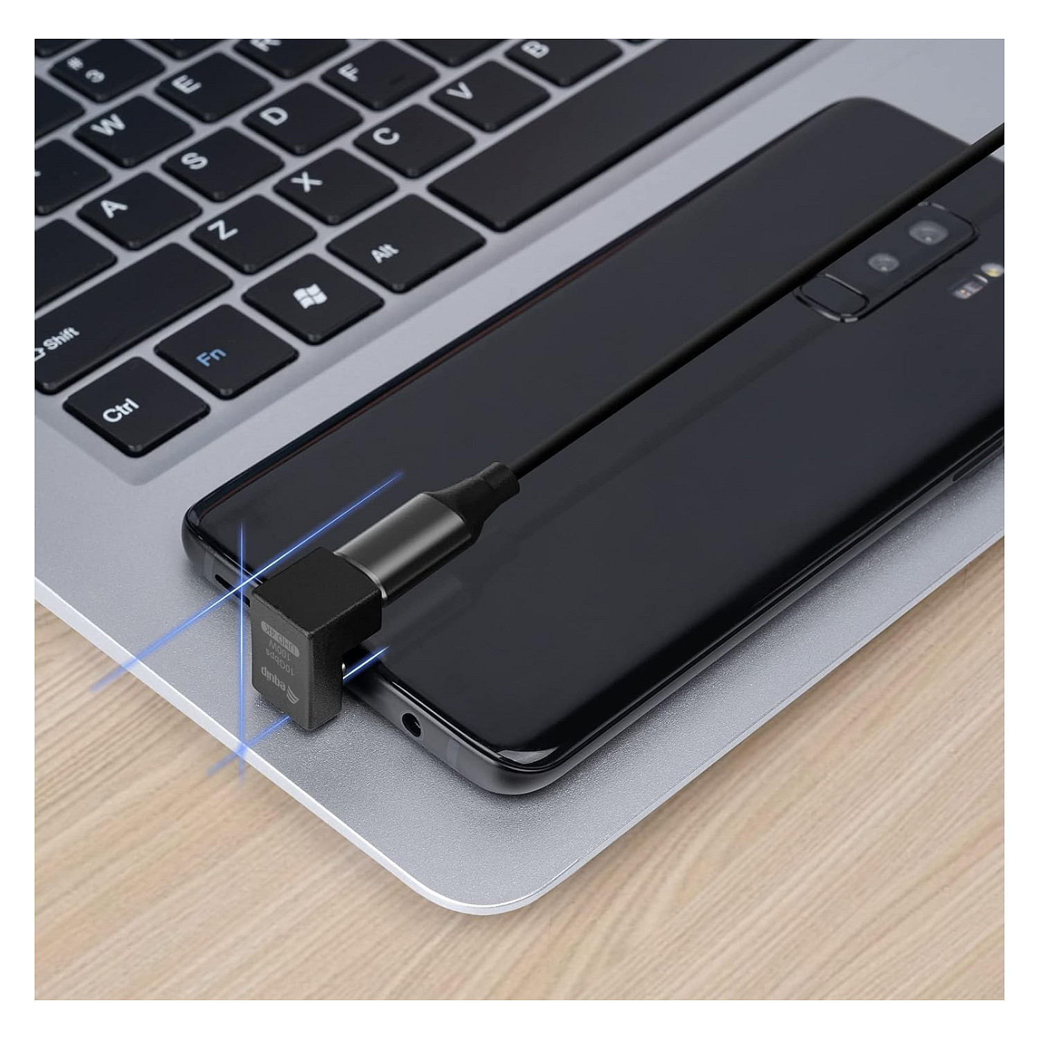 Adapter EQUIP USB-C -> USB-C 10Gbps 100W PD 2er-Pack crna boja-2