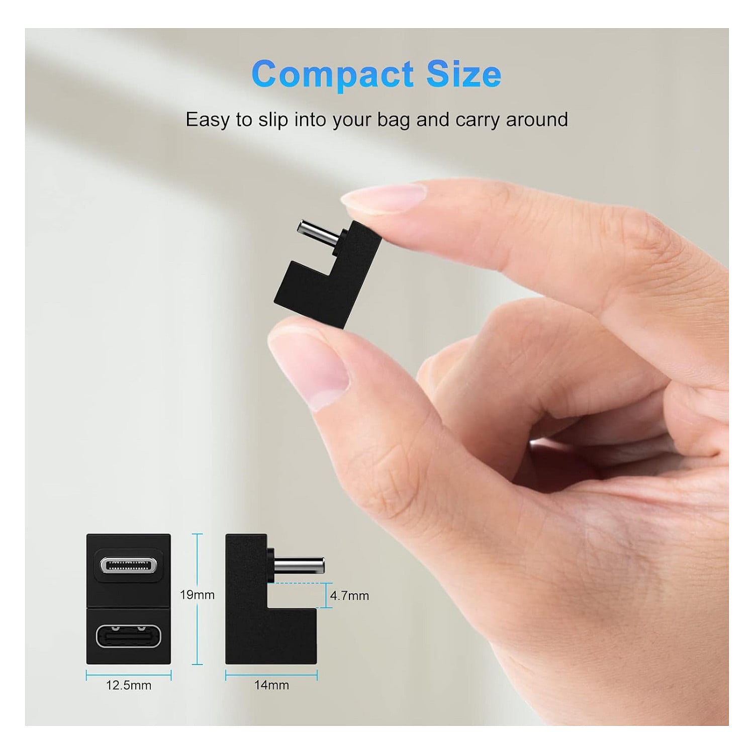Adapter EQUIP USB-C -> USB-C 10Gbps 100W PD 2er-Pack crna boja-6