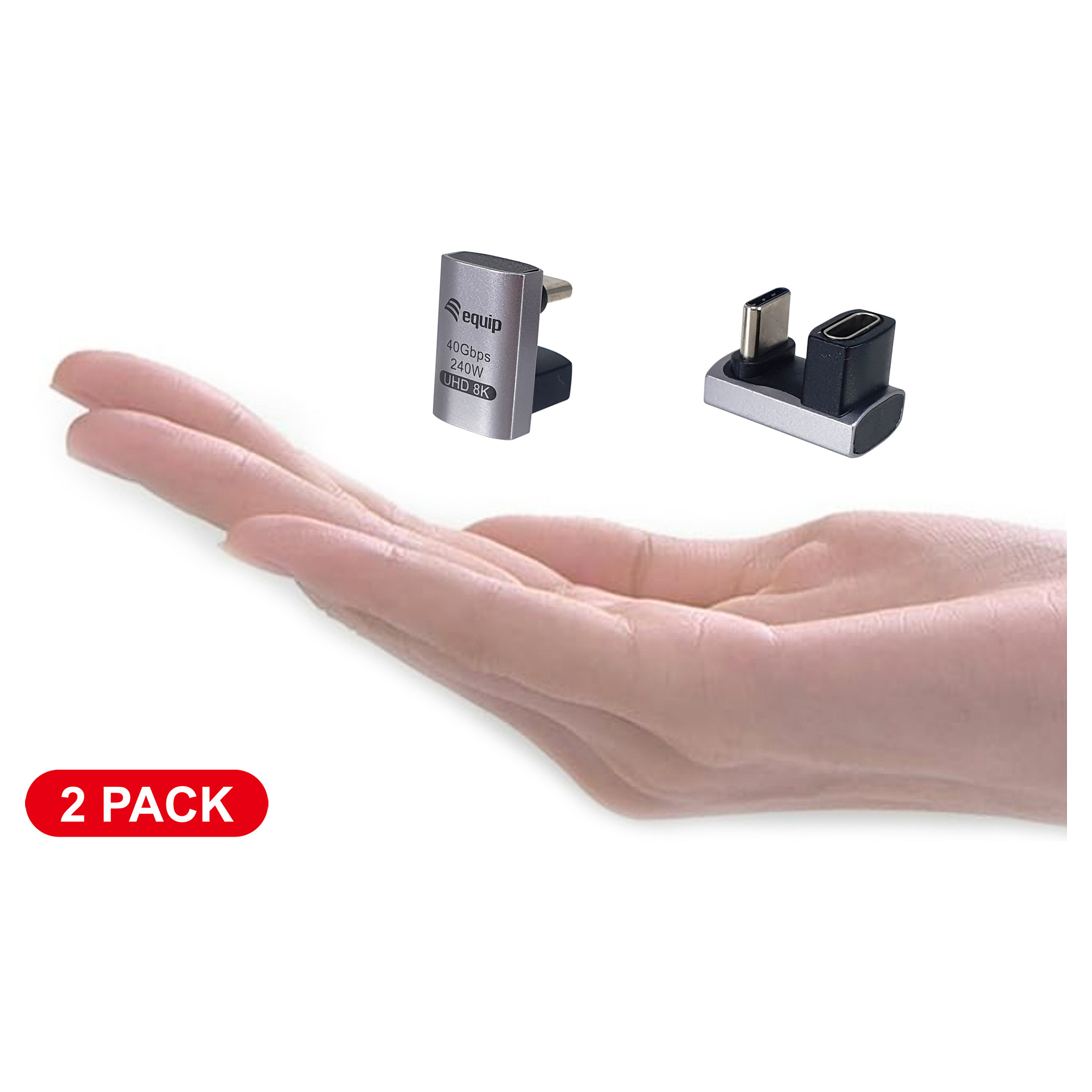 Adapter EQUIP USB 4.0 -> USB-C 40Gbps 240W PD 2er-Pack-4