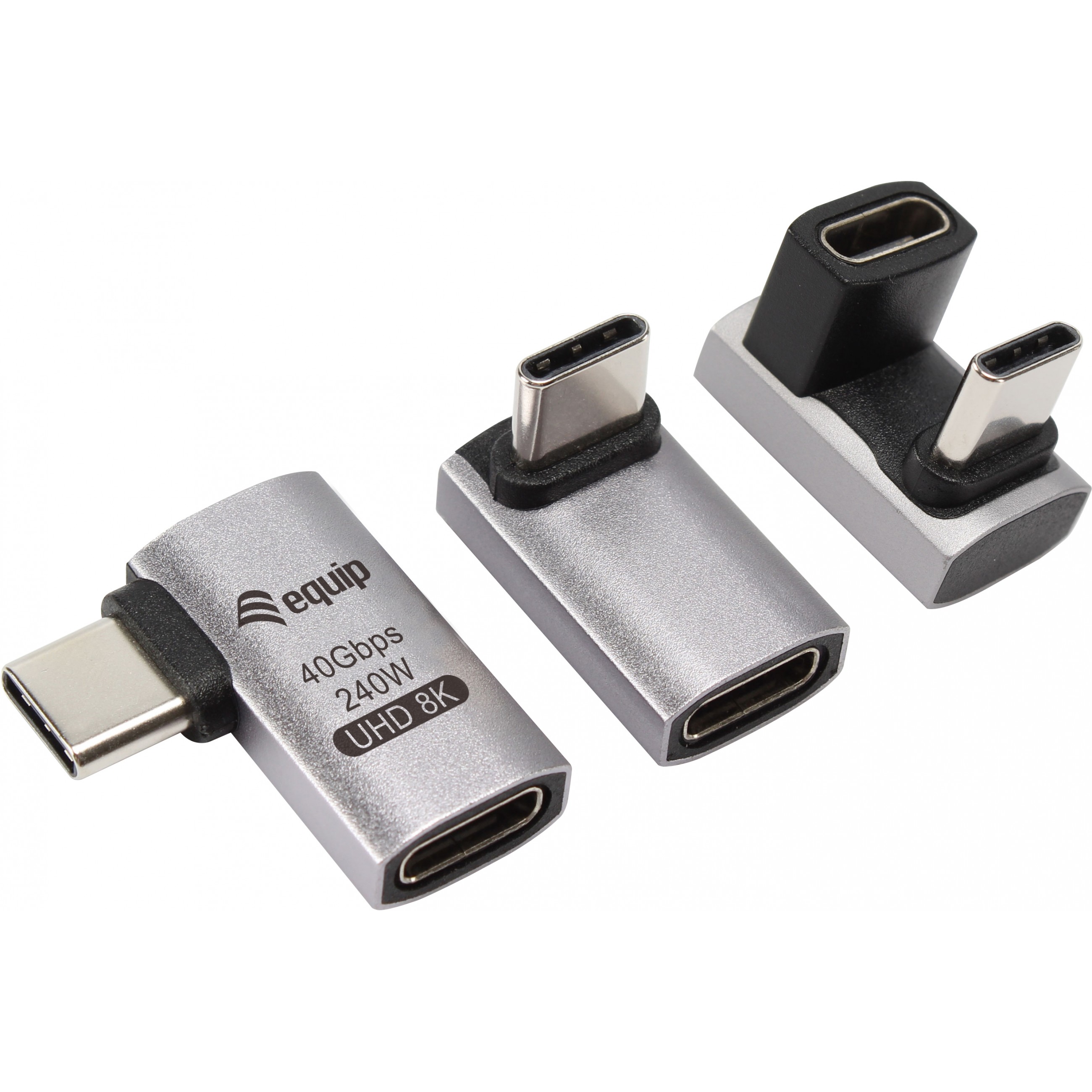 Adapter EQUIP USB 4.0 -> USB-C 40Gbps 240W PD 3er-Pack