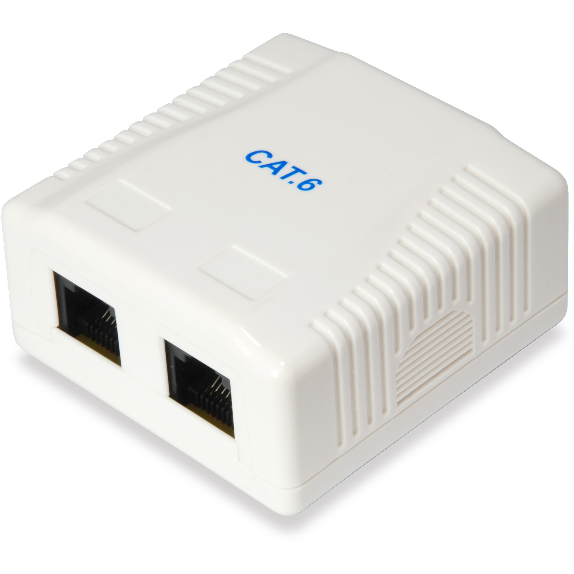 Utičnica Equip Aufputzdose Cat6 2xRJ45 UTP RAL 9010 bijela