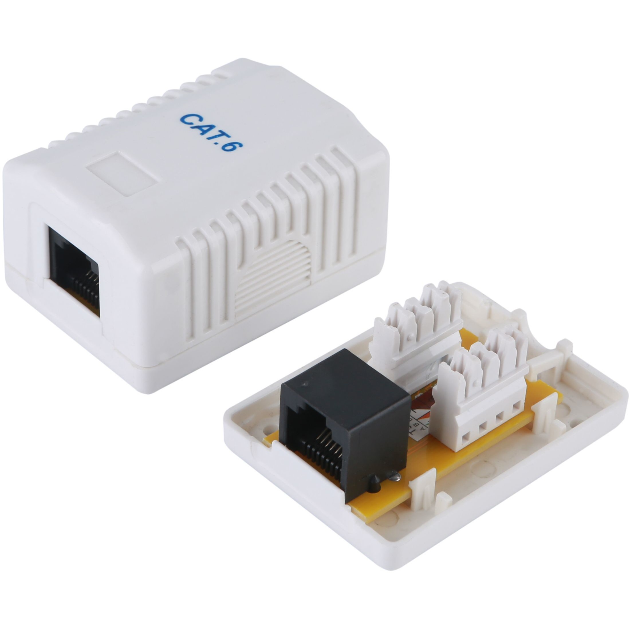 Utičnica Equip Aufputzdose Cat6 1xRJ45 UTP RAL 9010 bijela-1