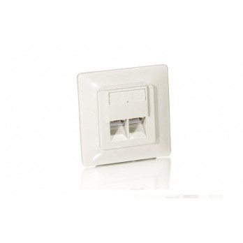 Utičnica EQUIP Unterputzdose +Frontplatte 2xRJ45 Cat5e 45° RAL 1013