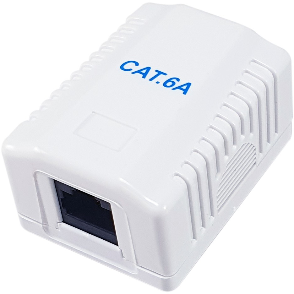 Mrežna utičnica EQUIP Cat.6A 1-Port RJ45 UTP, nadžbukna-0